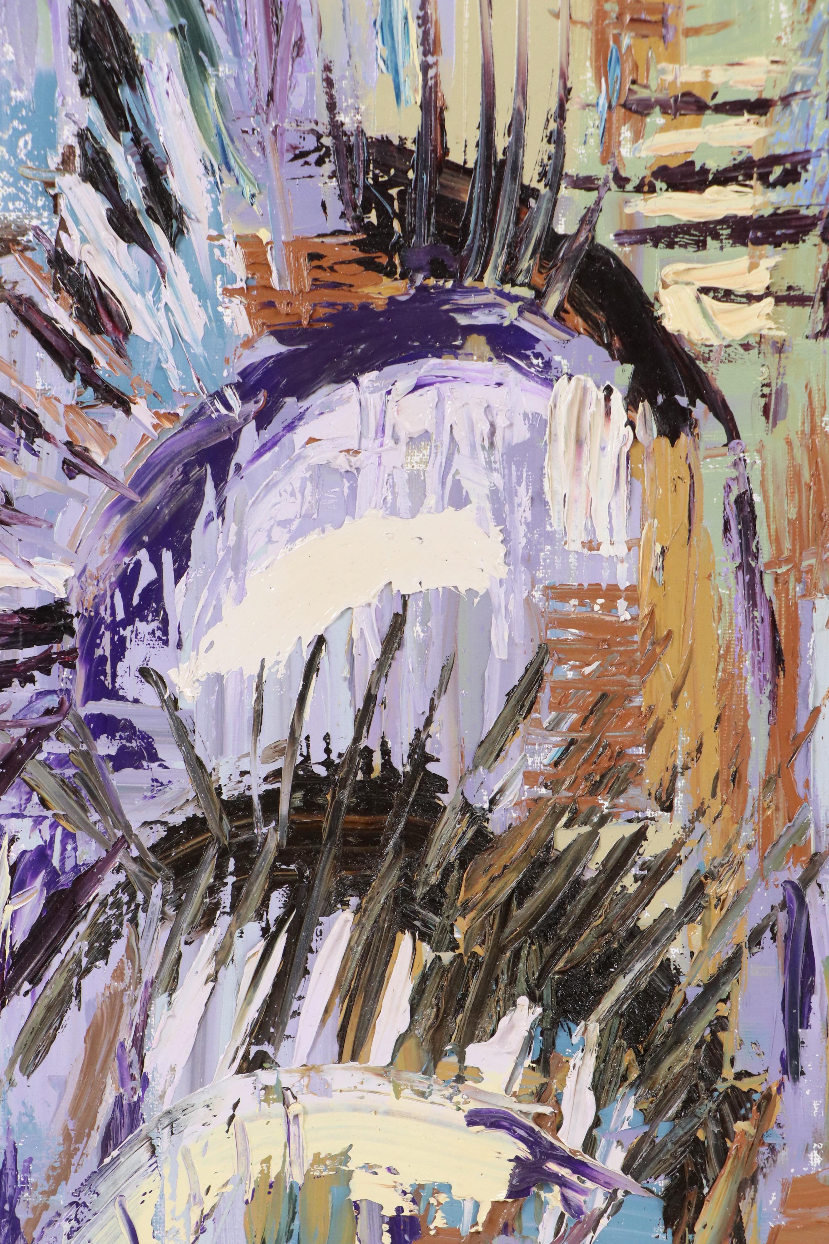 Adedotun Adesida Abstract Acrylic Impasto Painting, 2021