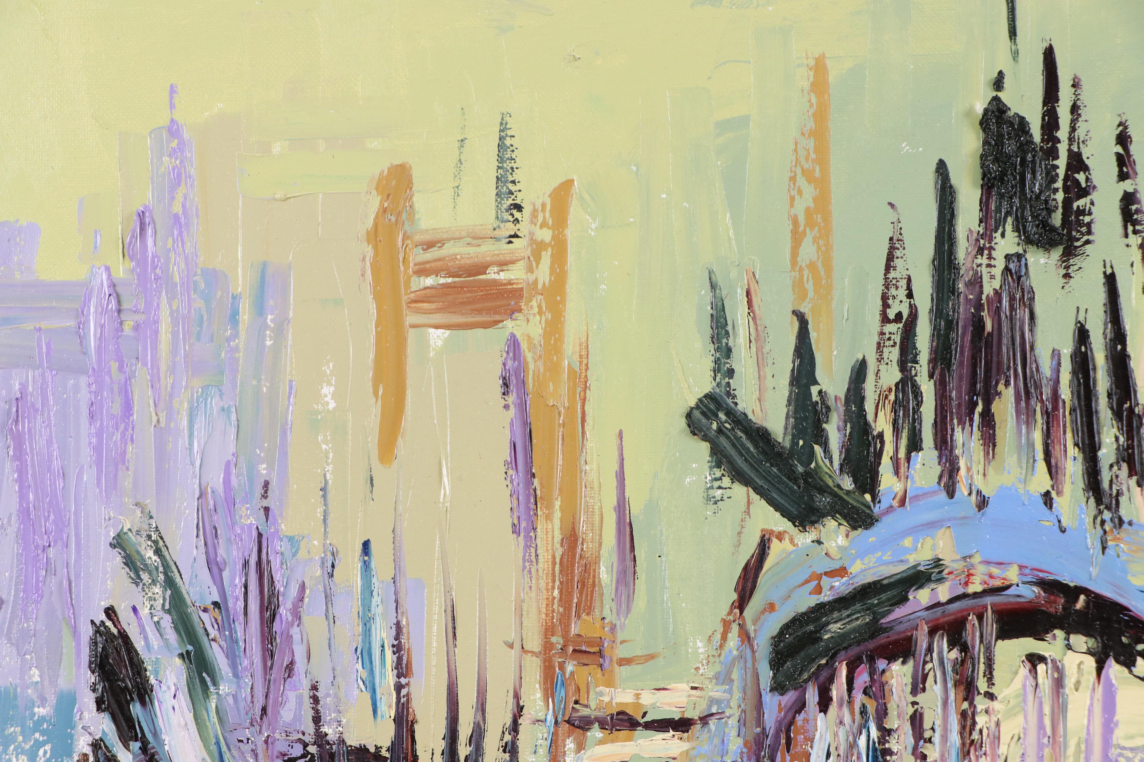 Adedotun Adesida Abstract Acrylic Impasto Painting, 2021