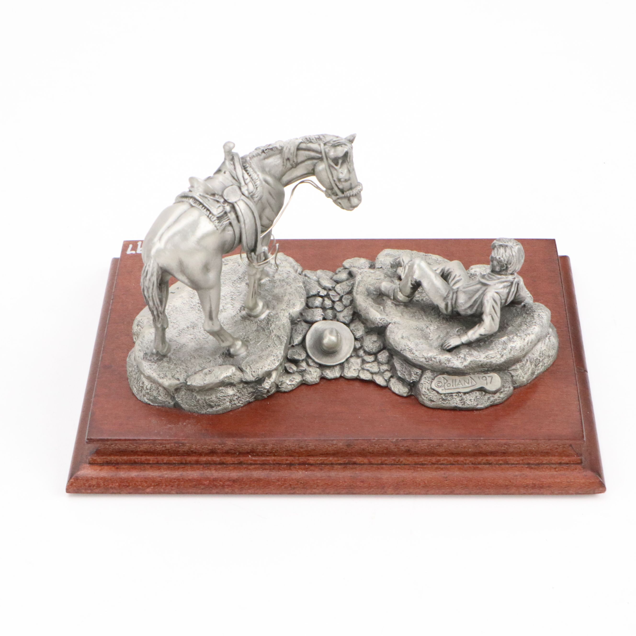 Pollana for Chilmark "Wanted" and "Damned Knothead" Pewter Figurines, 1990s