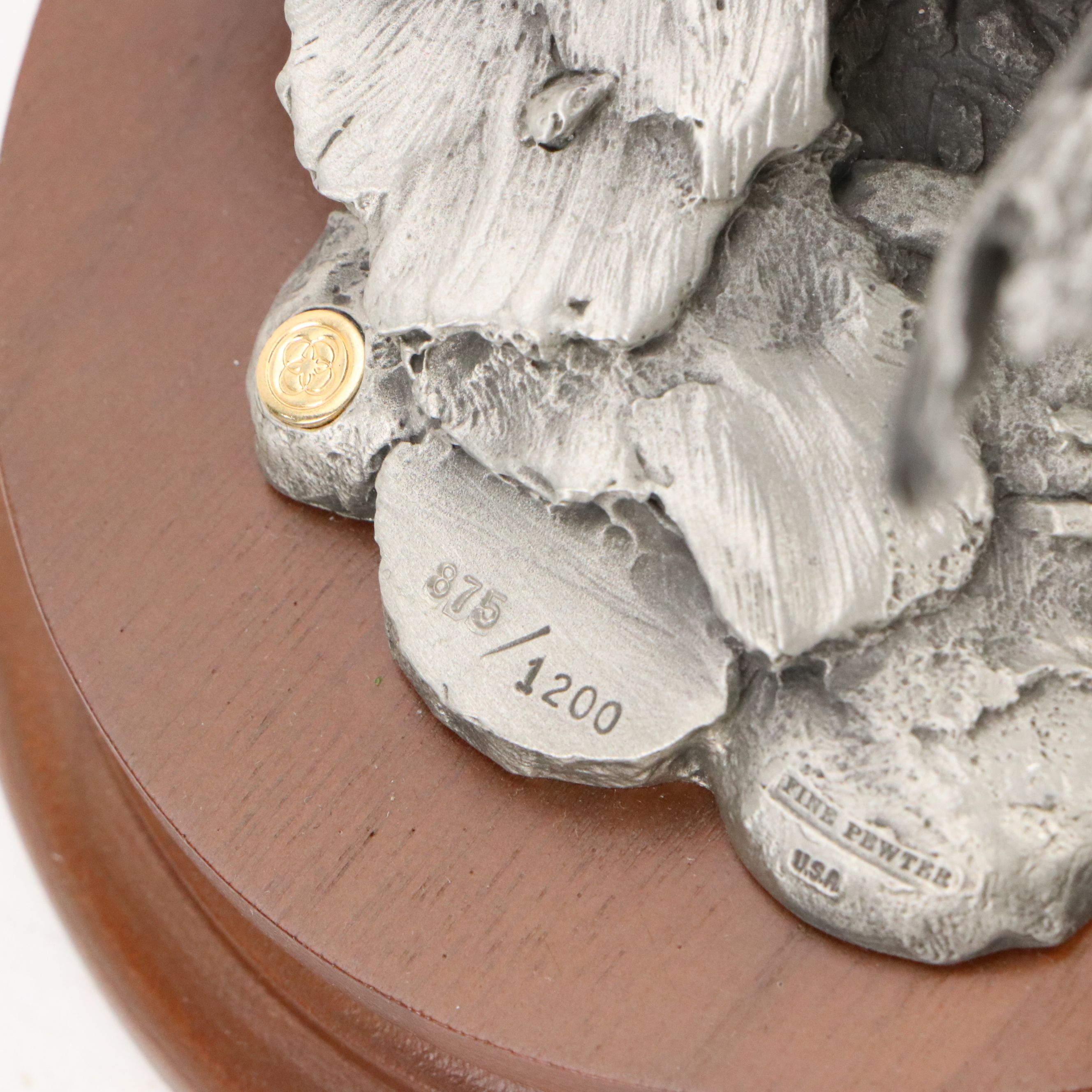 Pollana for Chilmark "Wanted" and "Damned Knothead" Pewter Figurines, 1990s