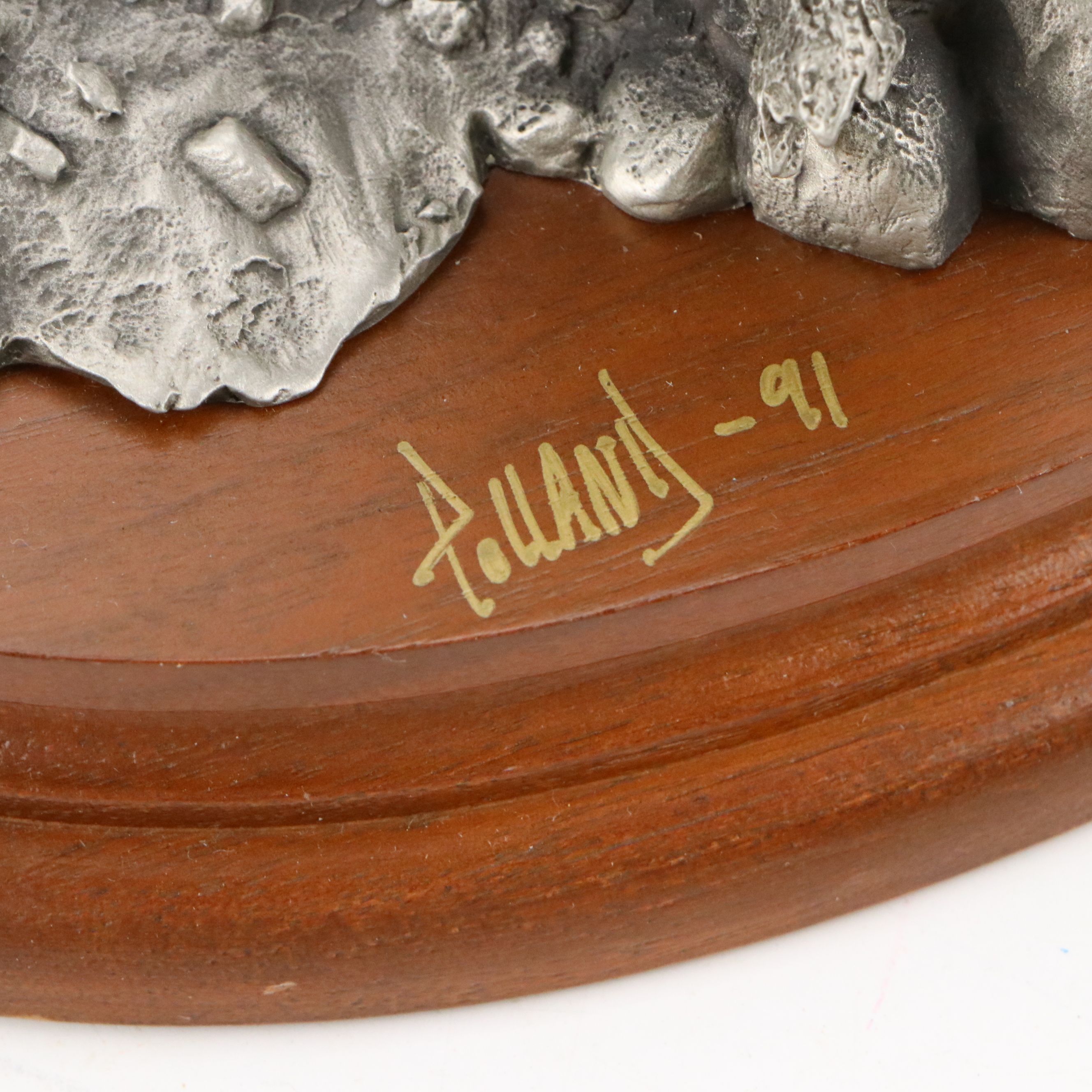 Pollana for Chilmark "Wanted" and "Damned Knothead" Pewter Figurines, 1990s