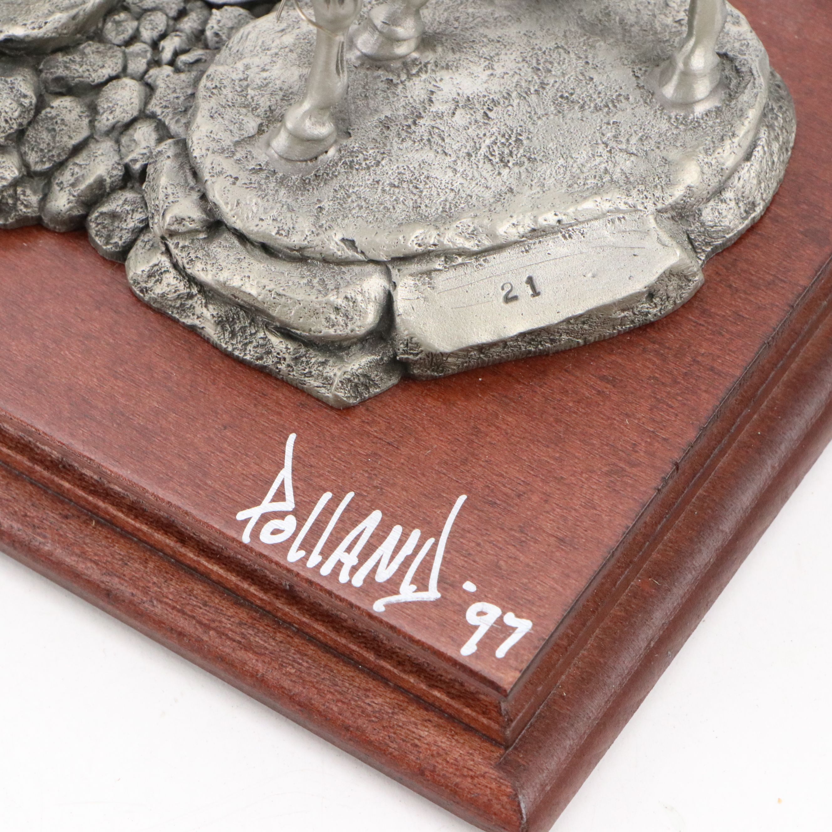 Pollana for Chilmark "Wanted" and "Damned Knothead" Pewter Figurines, 1990s