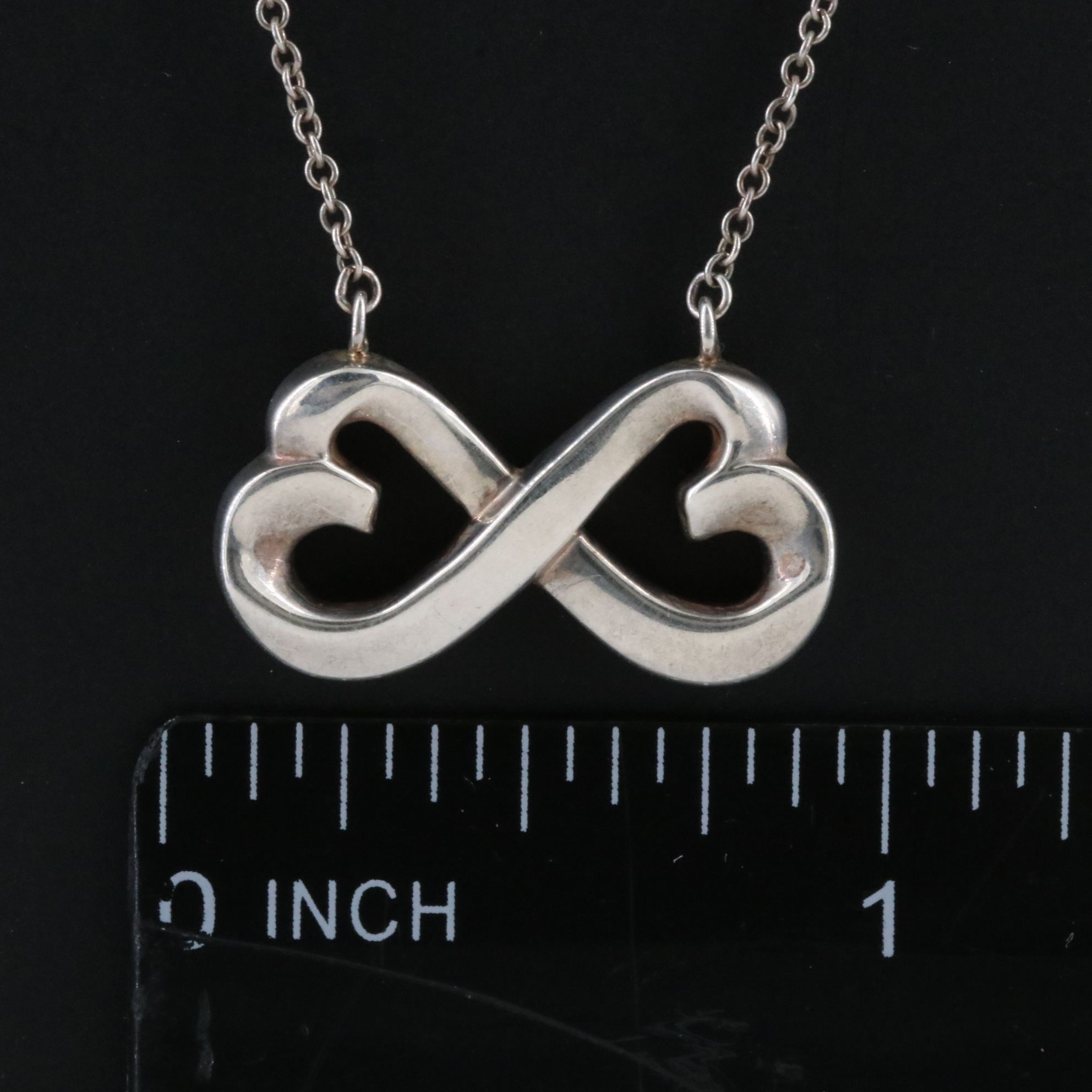 Paloma Picasso for Tiffany & Co. Loving Heart Sterling Infinity Necklace