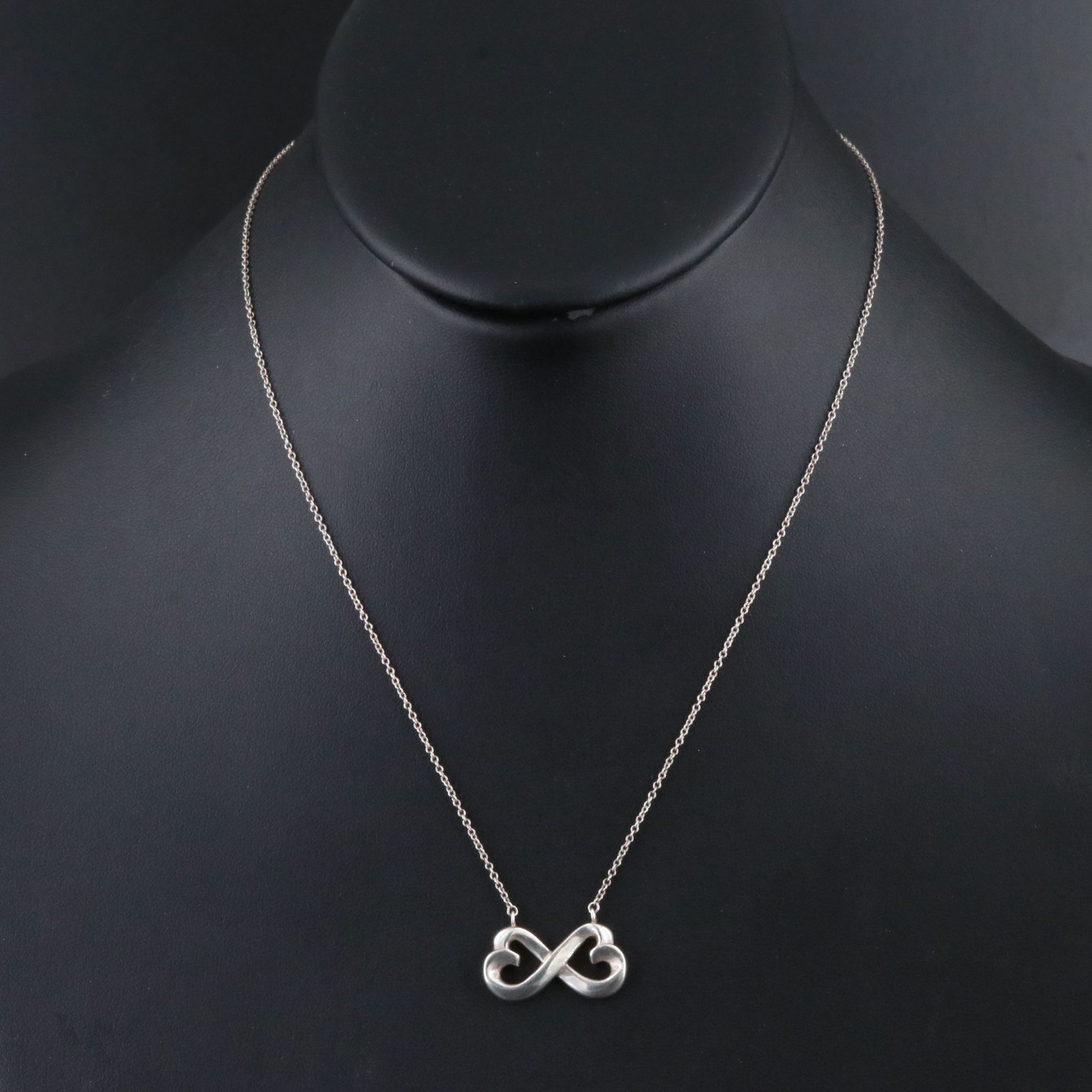 Paloma Picasso for Tiffany & Co. Loving Heart Sterling Infinity Necklace