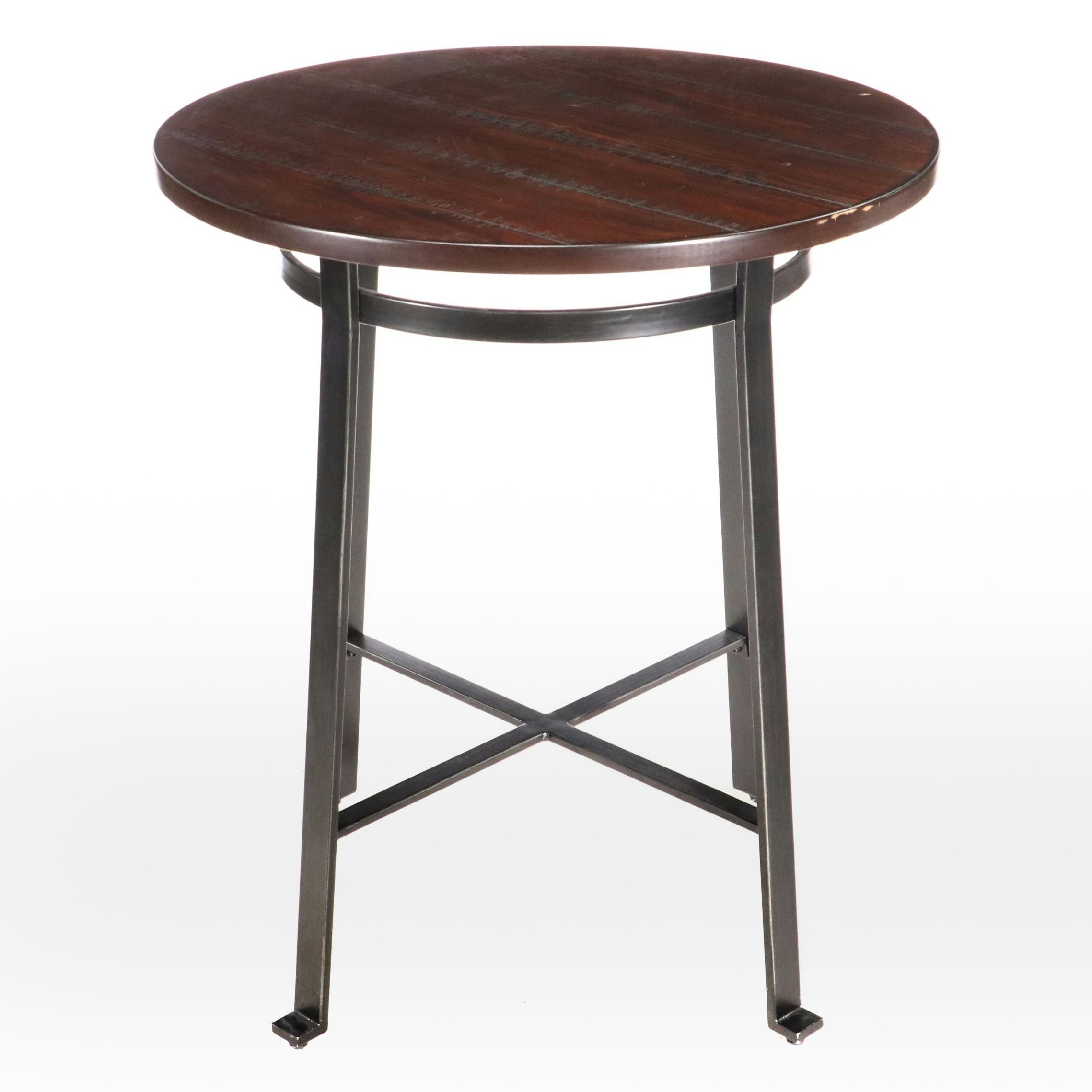 Industrial Style Espresso Finish Center Table