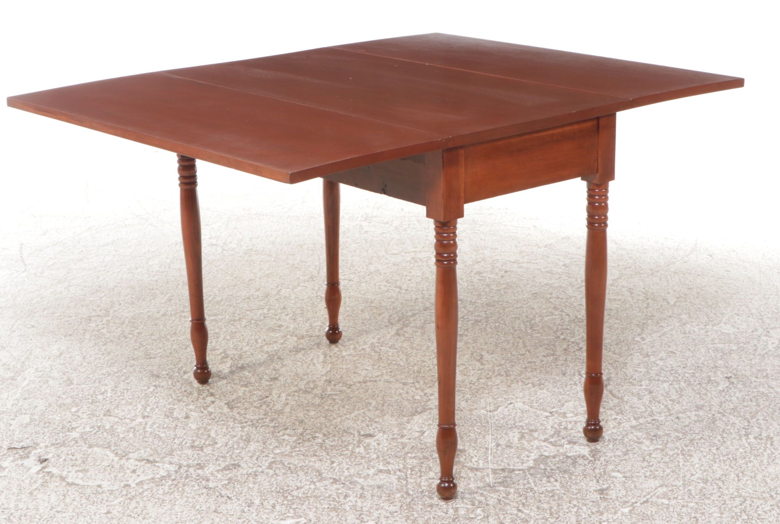 Sheraton Style Cherry Drop Leaf Table