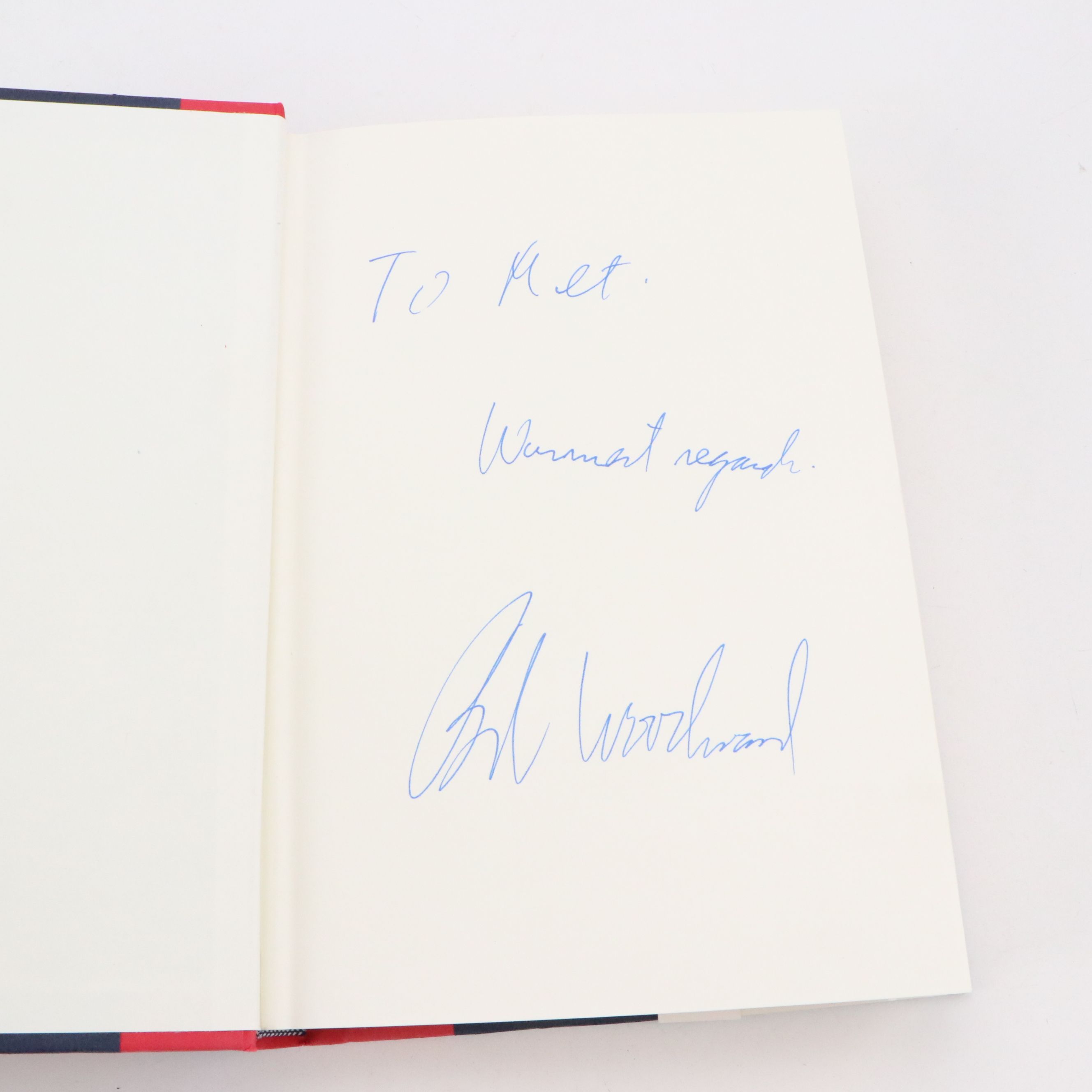 Signed "Obama's Wars" by Bob Woodward, 2010