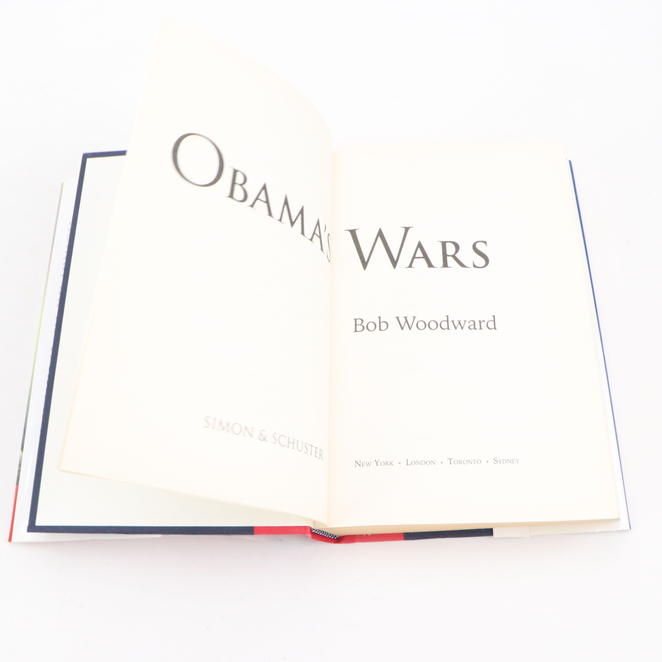 Signed "Obama's Wars" by Bob Woodward, 2010