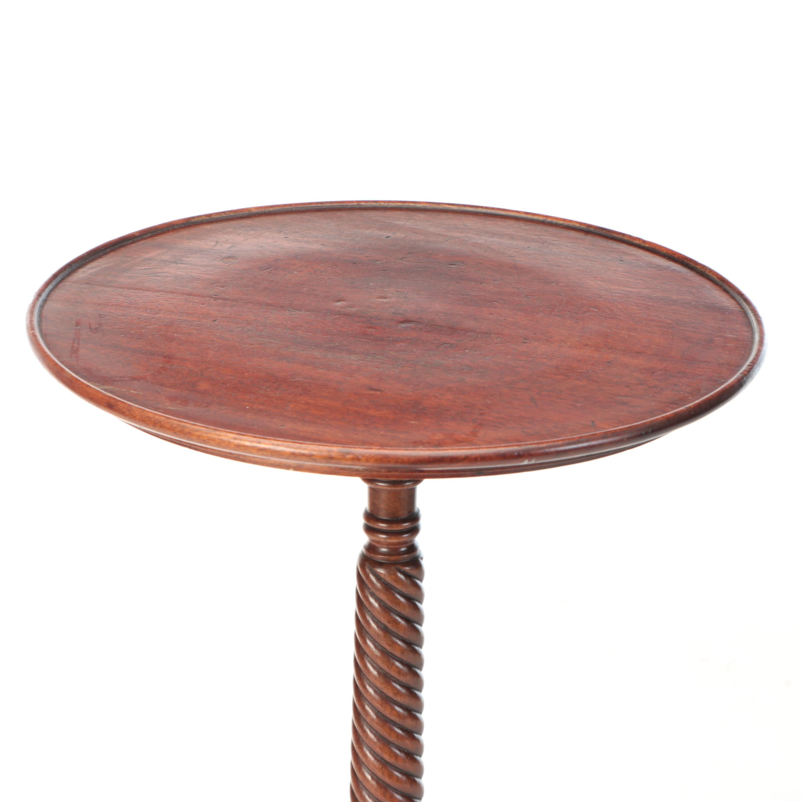 Edwardian Mahogany Claw Foot Plant Stand, Early 20th Century