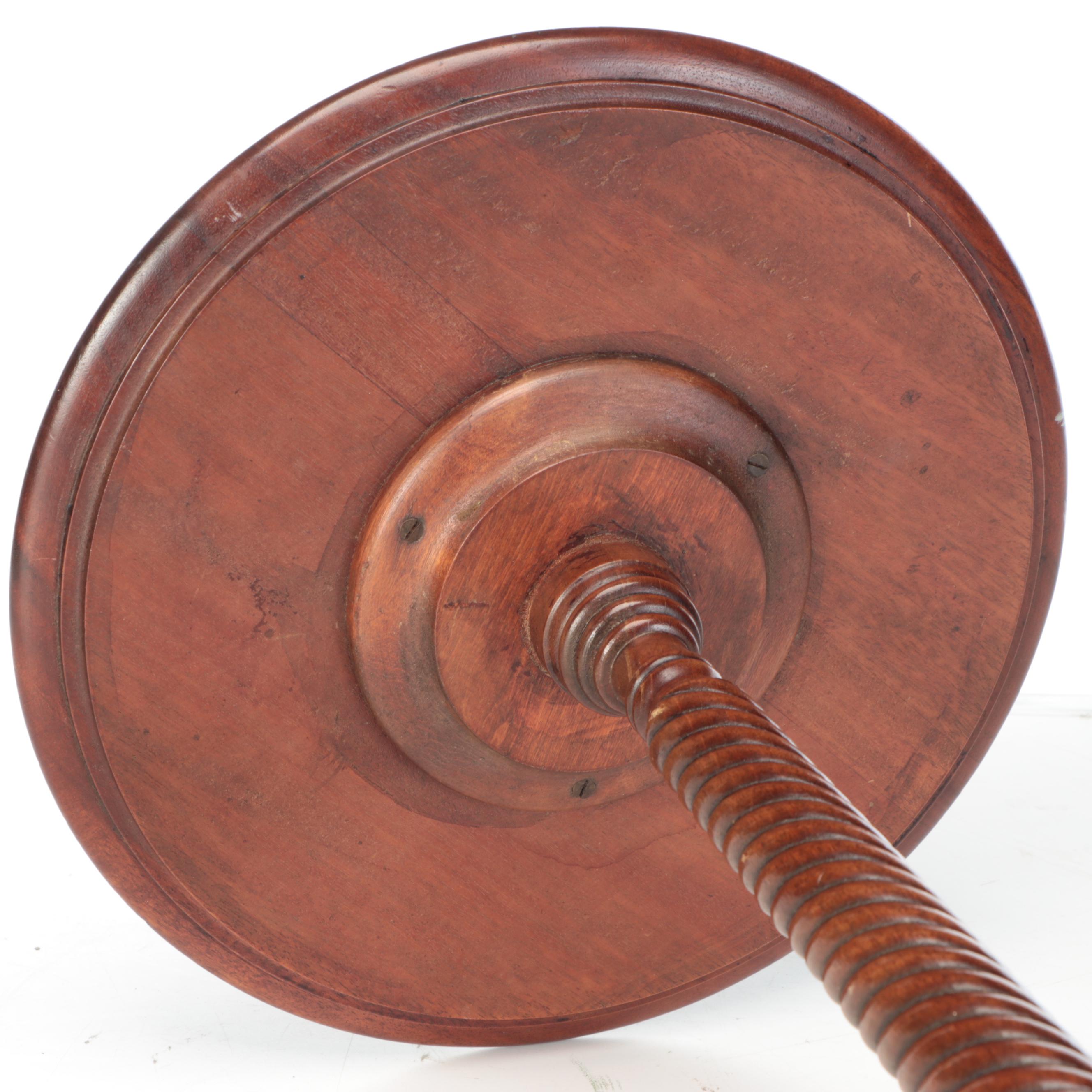 Edwardian Mahogany Claw Foot Plant Stand, Early 20th Century