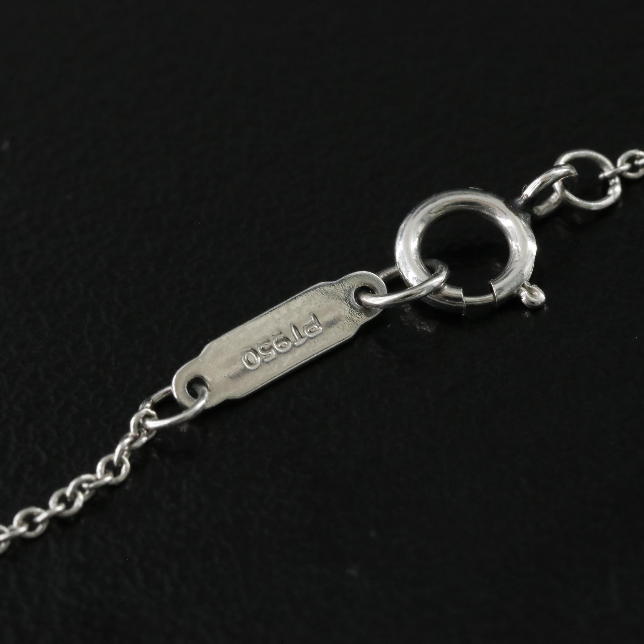 Tiffany & Co. Sentimental Heart Platinum and Diamond Necklace