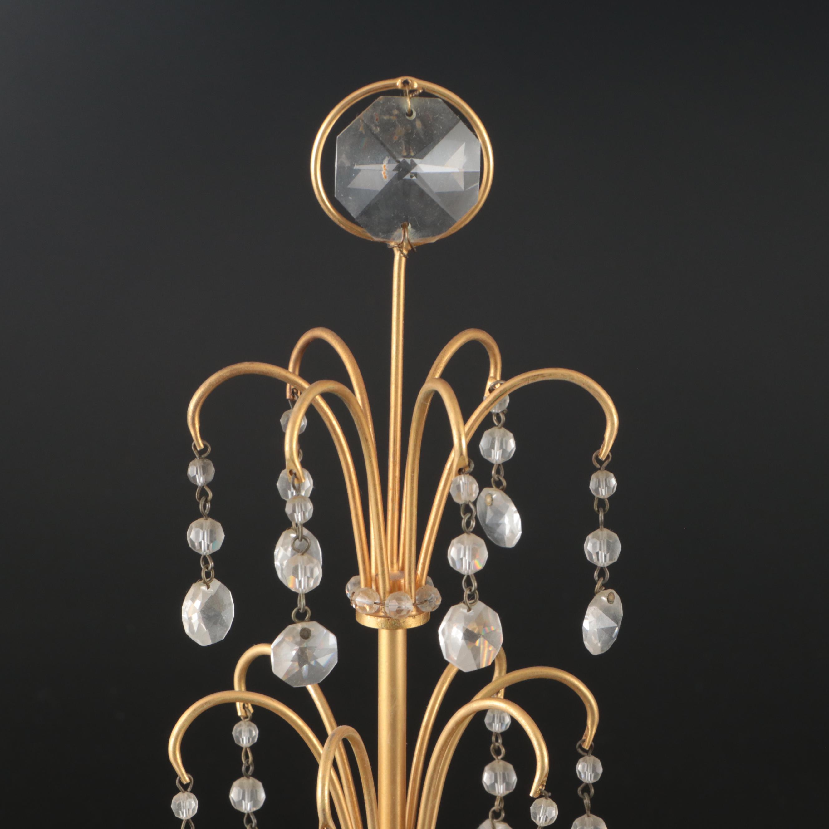 Pair of Louis XVI Style Gilt Metal Candelabras