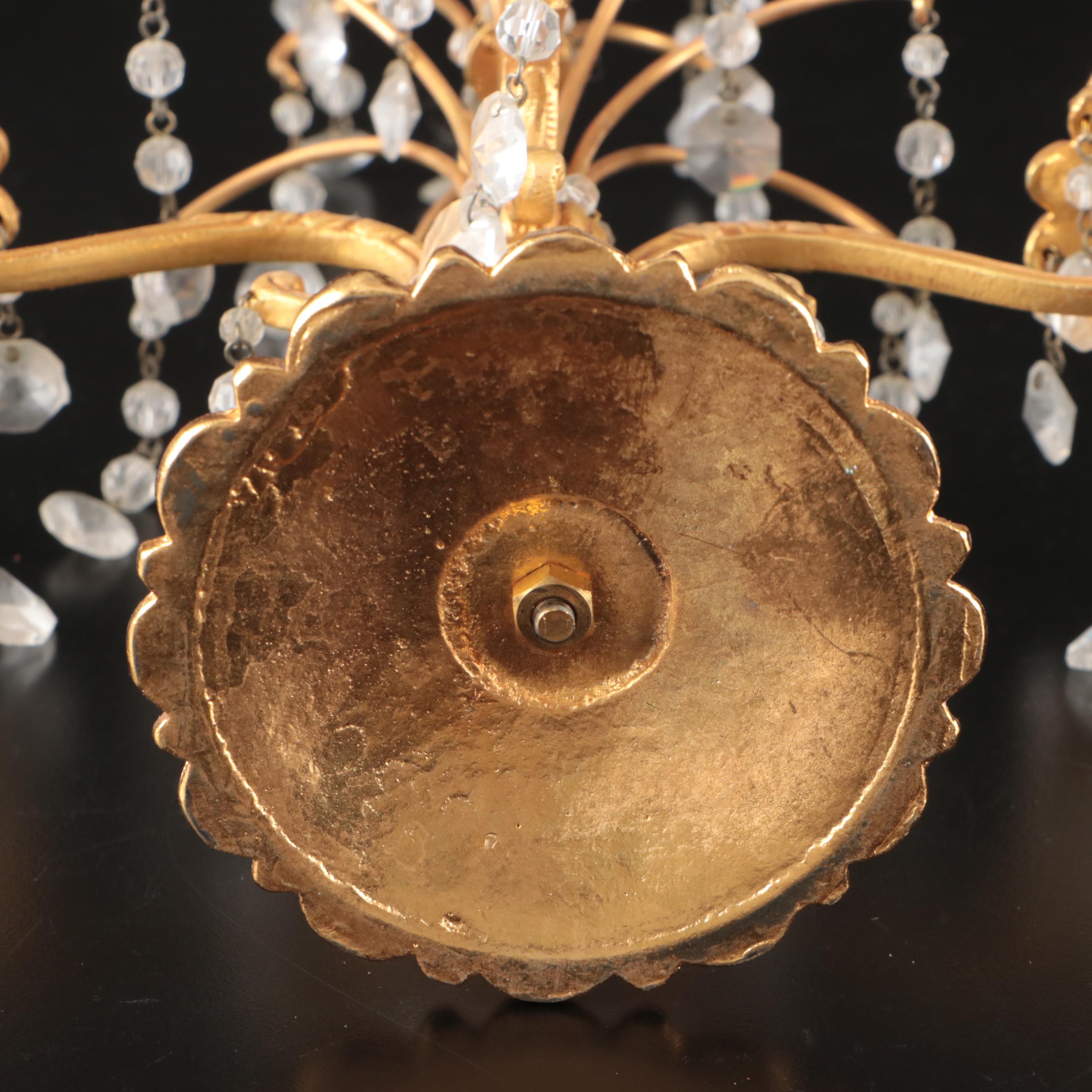 Pair of Louis XVI Style Gilt Metal Candelabras