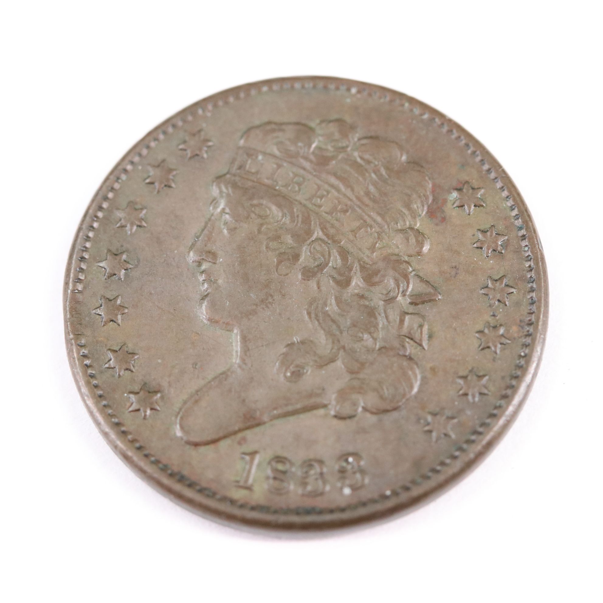 1833 Classic Head Half Cent