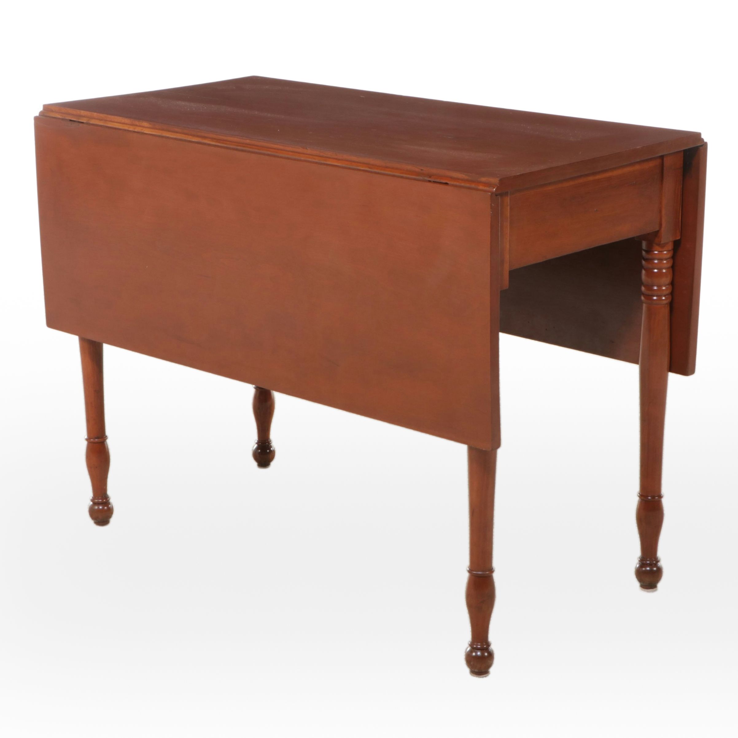 Sheraton Style Cherry Drop Leaf Table