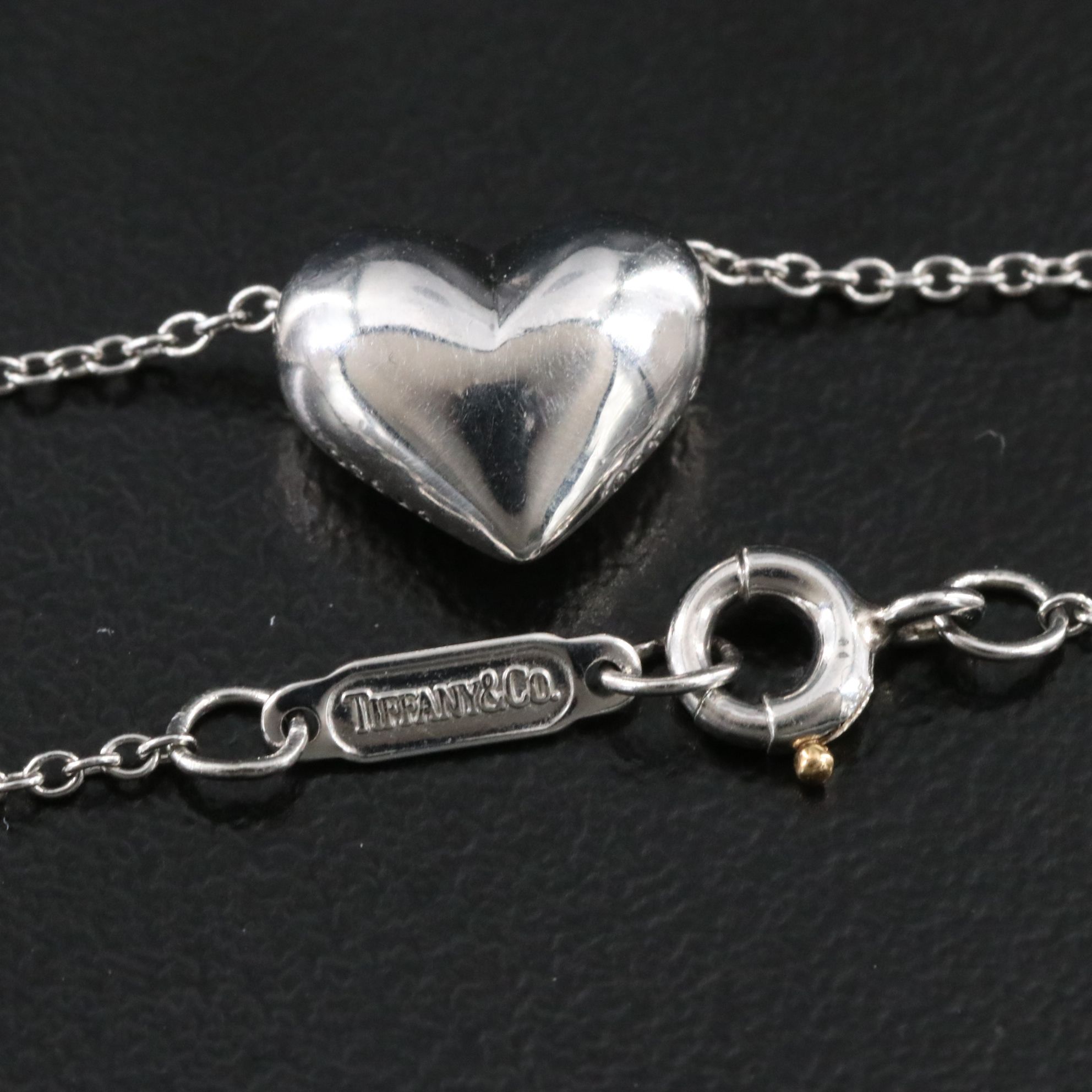 Tiffany & Co. Etoile Platinum and Diamond Heart Necklace