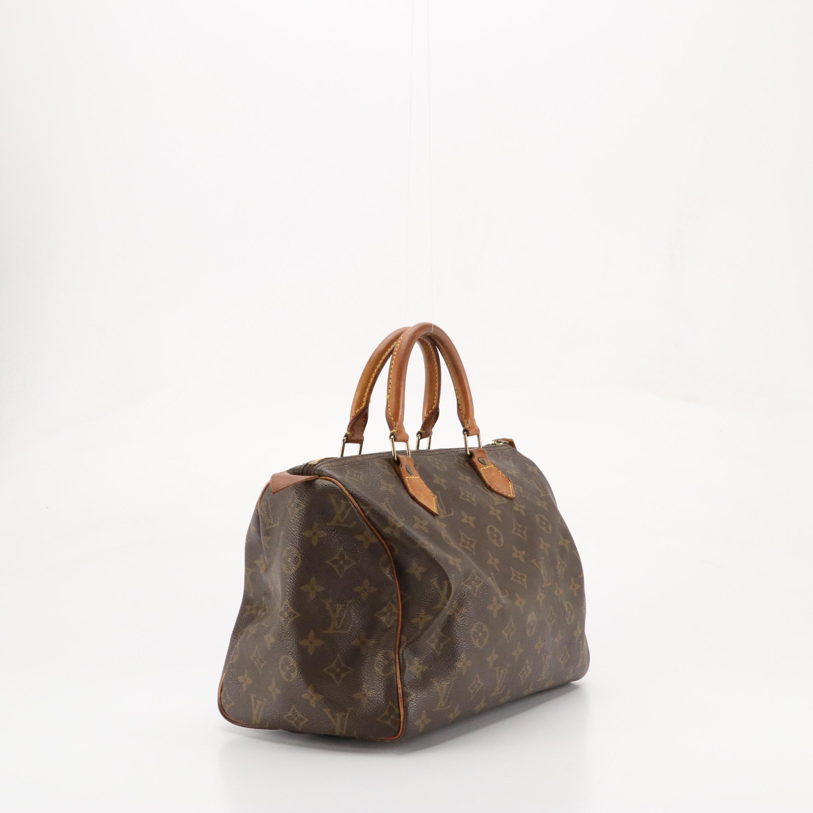 Louis Vuitton Speedy 30 in Monogram Canvas and Vachetta Leather