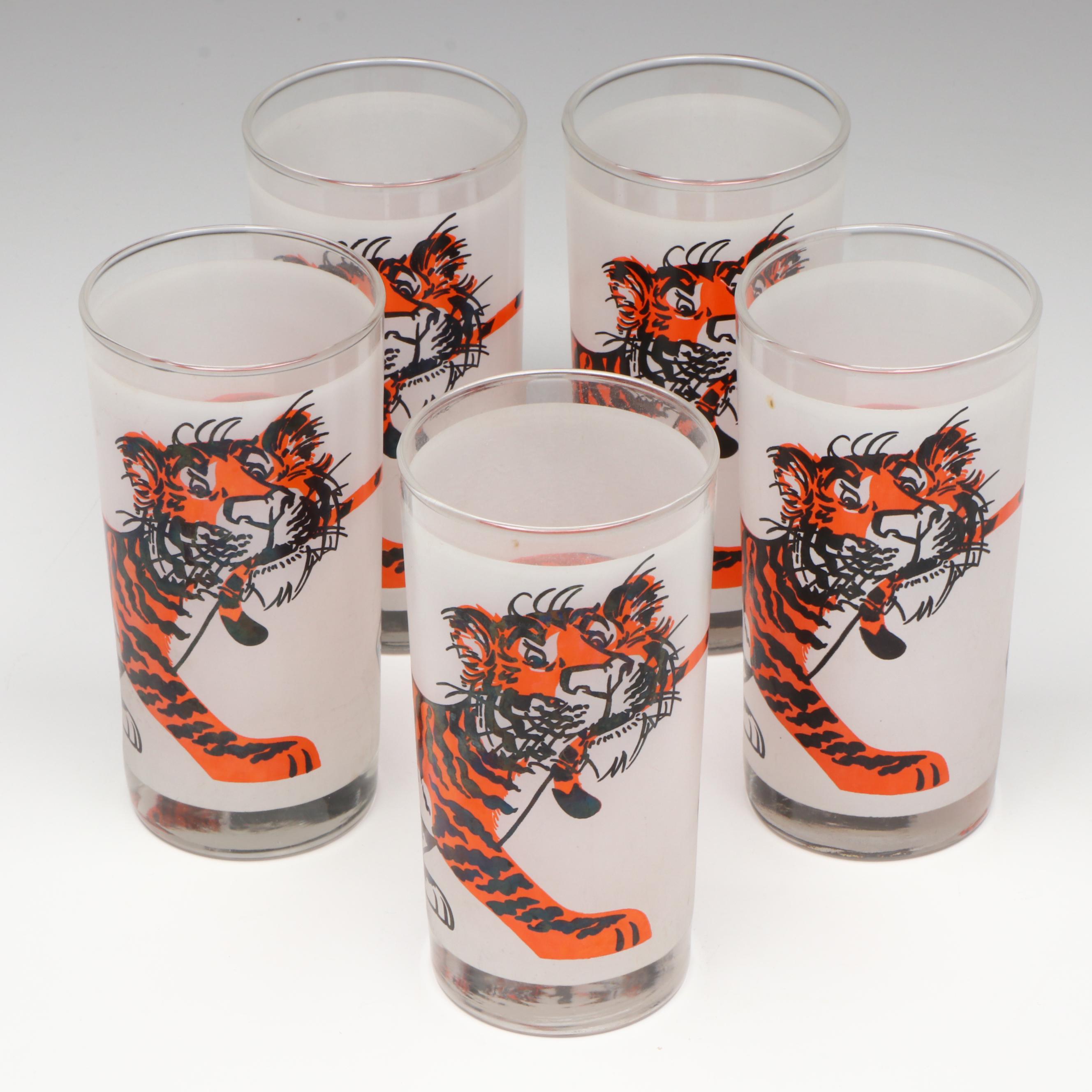 Vintage Esso Tiger Highball Glasses, Mid-20th Century