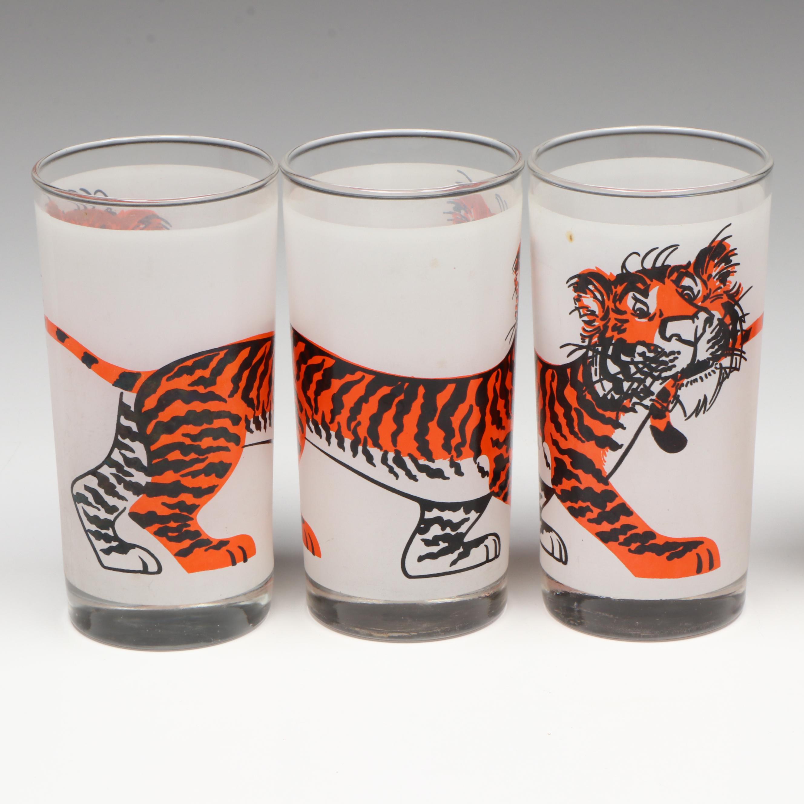 Vintage Esso Tiger Highball Glasses, Mid-20th Century