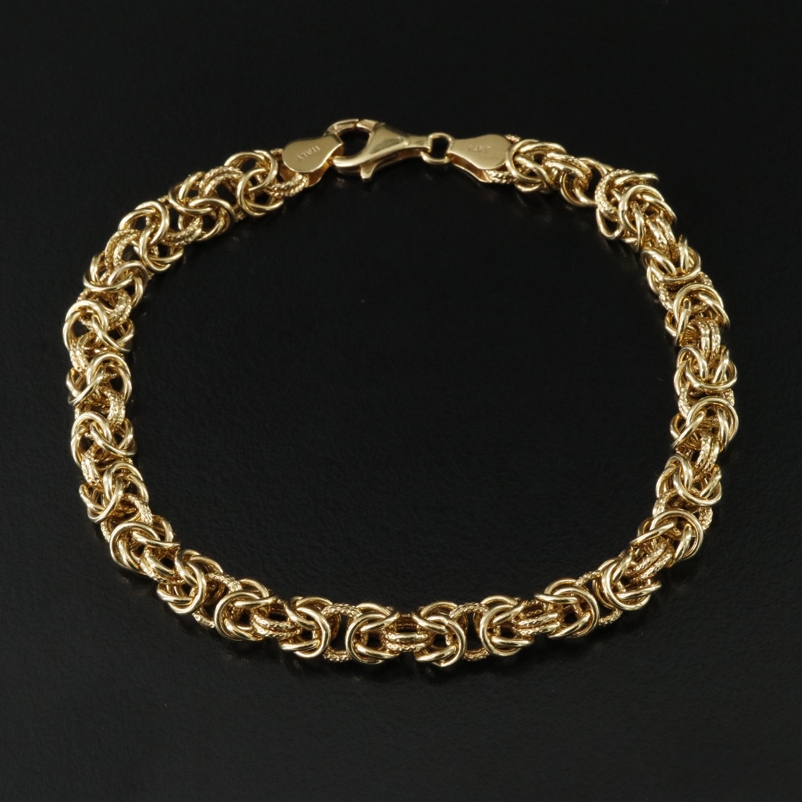 14K Byzantine Chain Bracelet