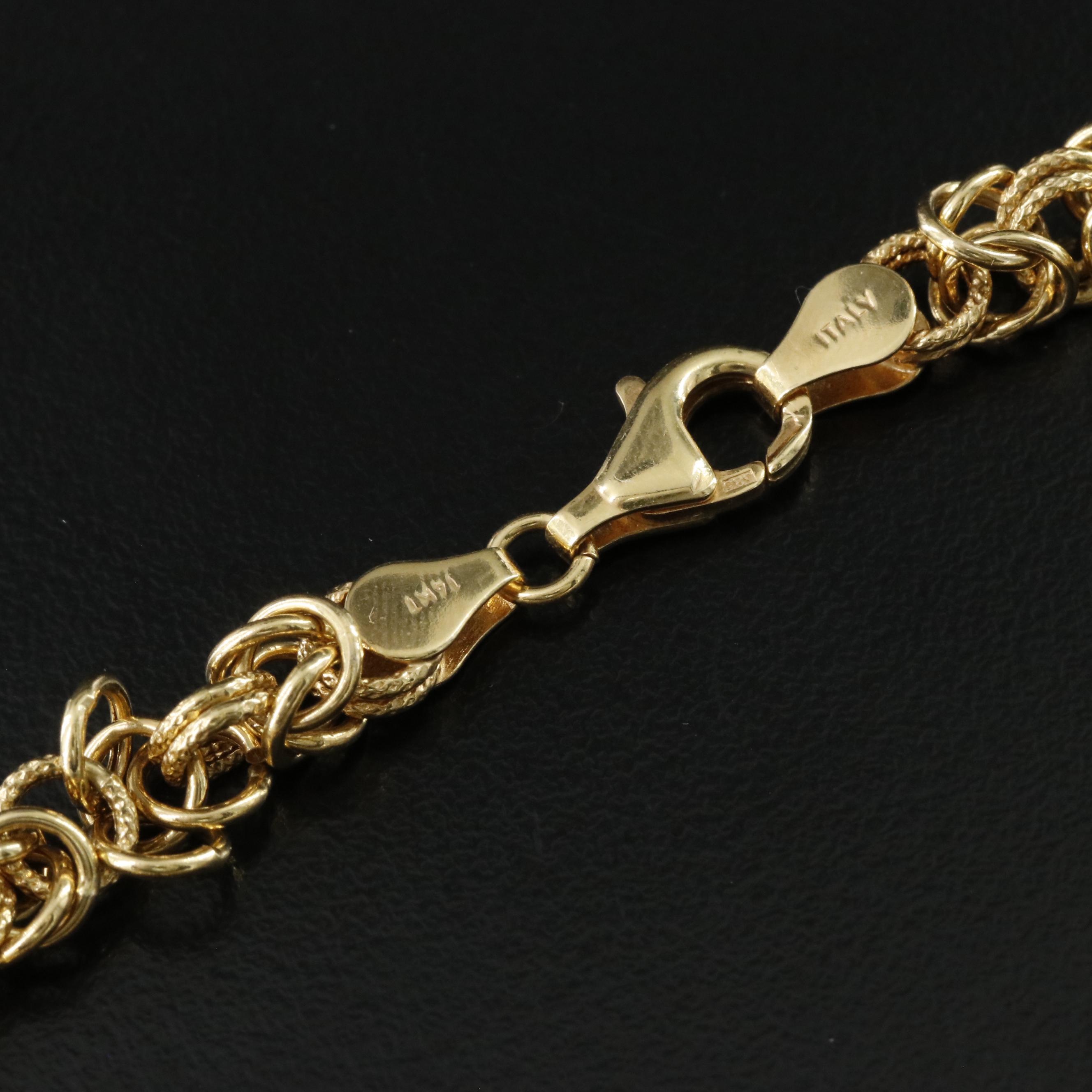 14K Byzantine Chain Bracelet