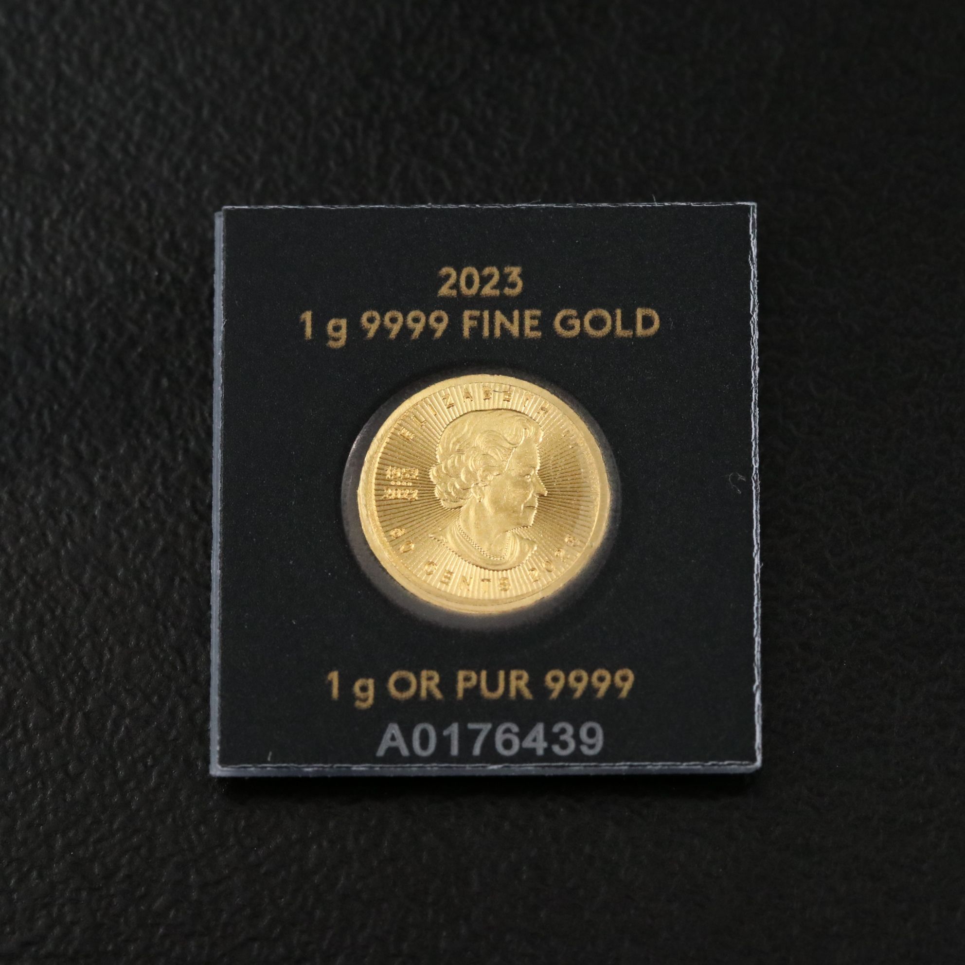 2023 Canada Fifty Cents One Gram Gold Maple Leaf Coin