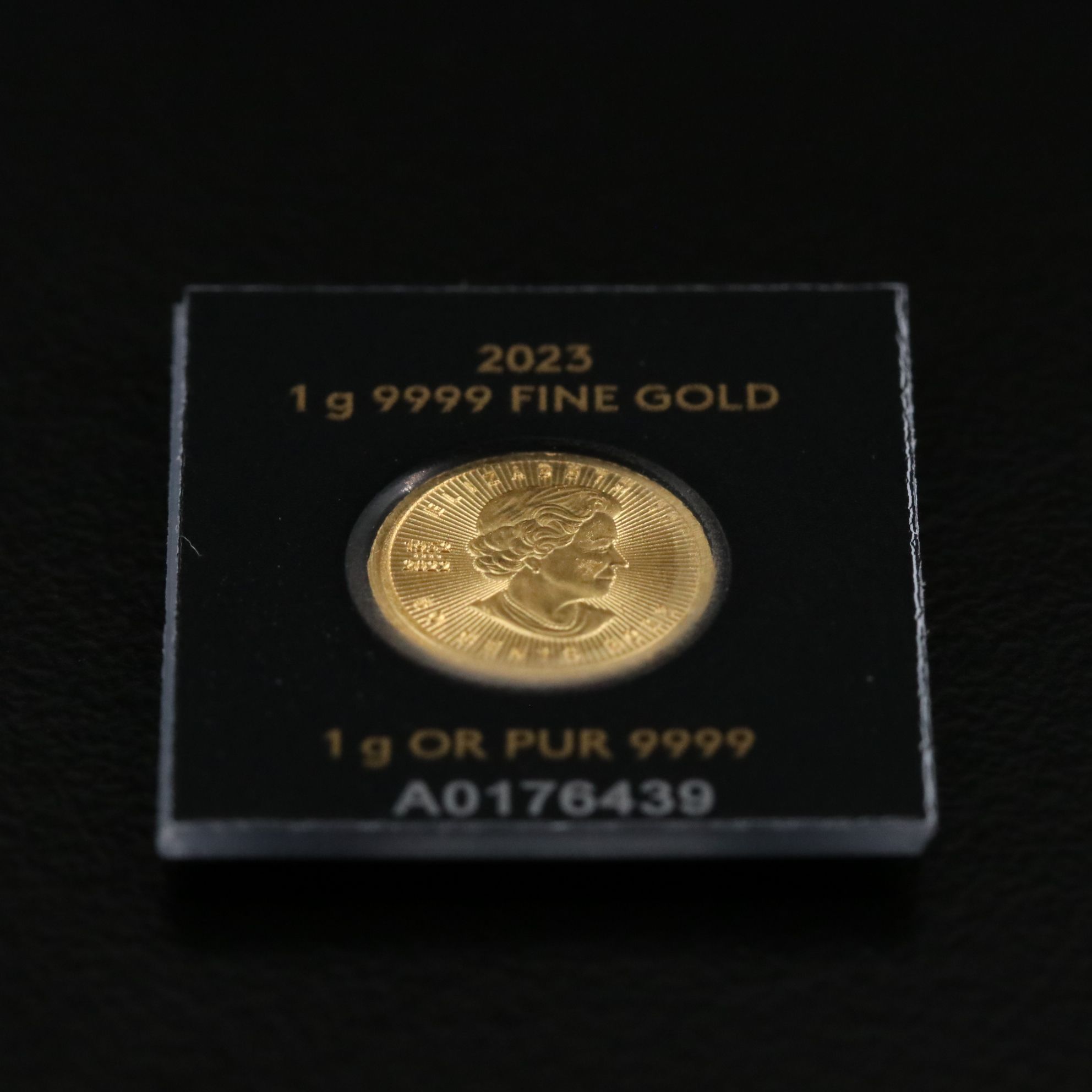 2023 Canada Fifty Cents One Gram Gold Maple Leaf Coin