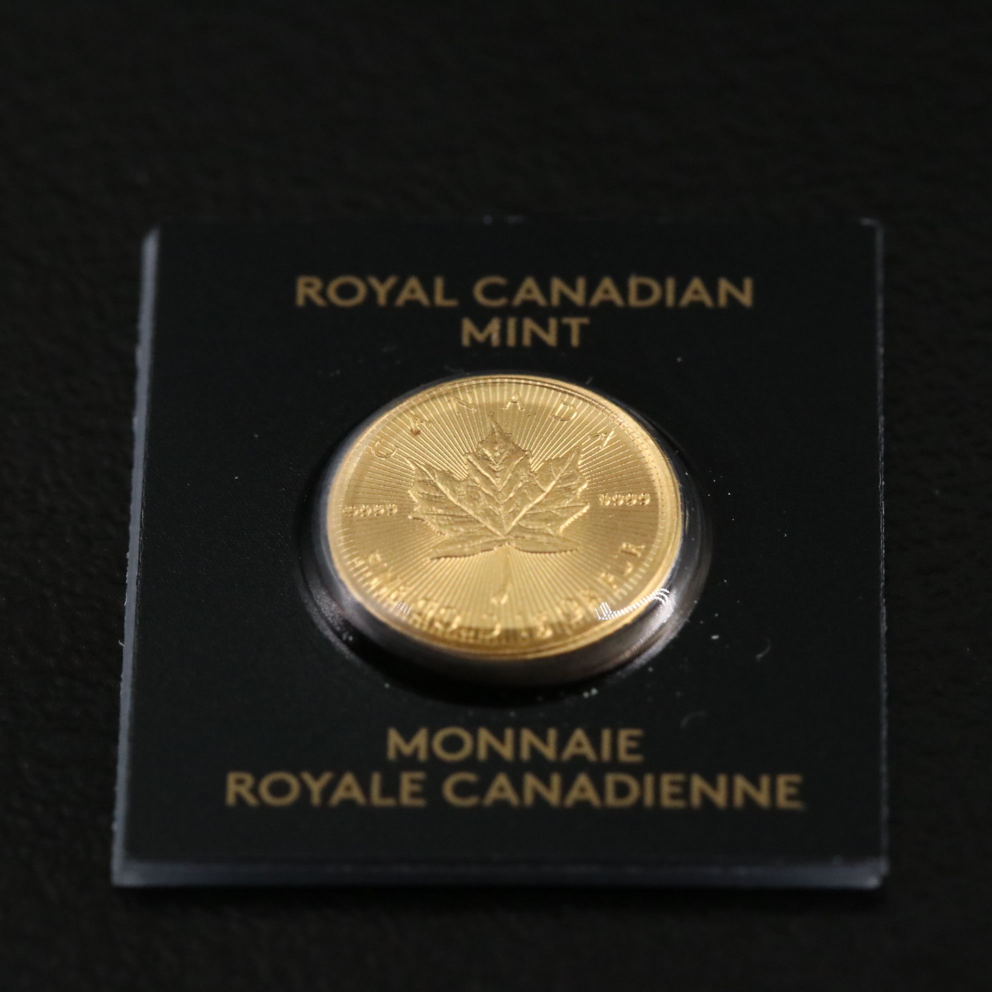 2023 Canada Fifty Cents One Gram Gold Maple Leaf Coin