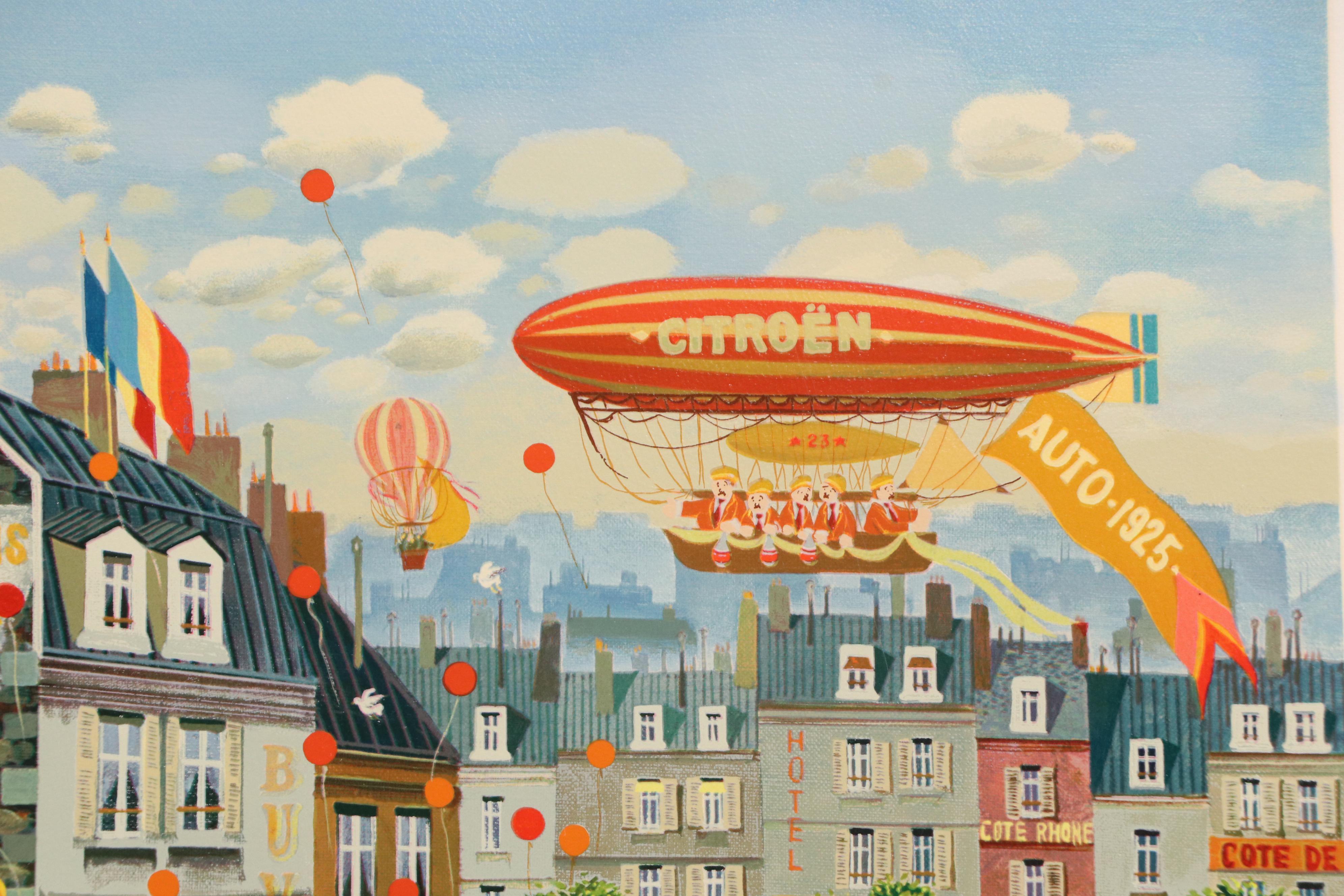 Hiro Yamagata Serigraph "Car Festival"