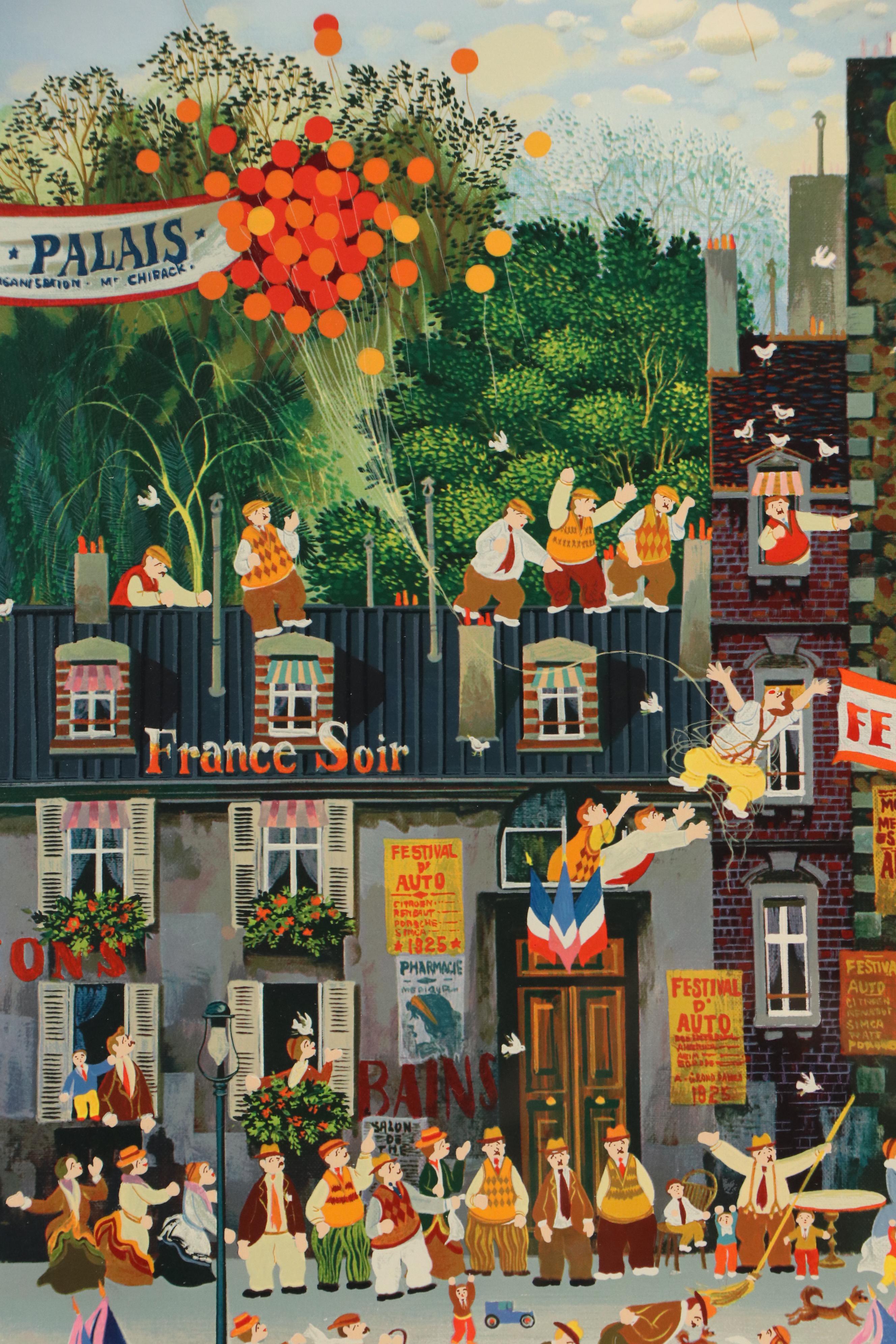 Hiro Yamagata Serigraph "Car Festival"