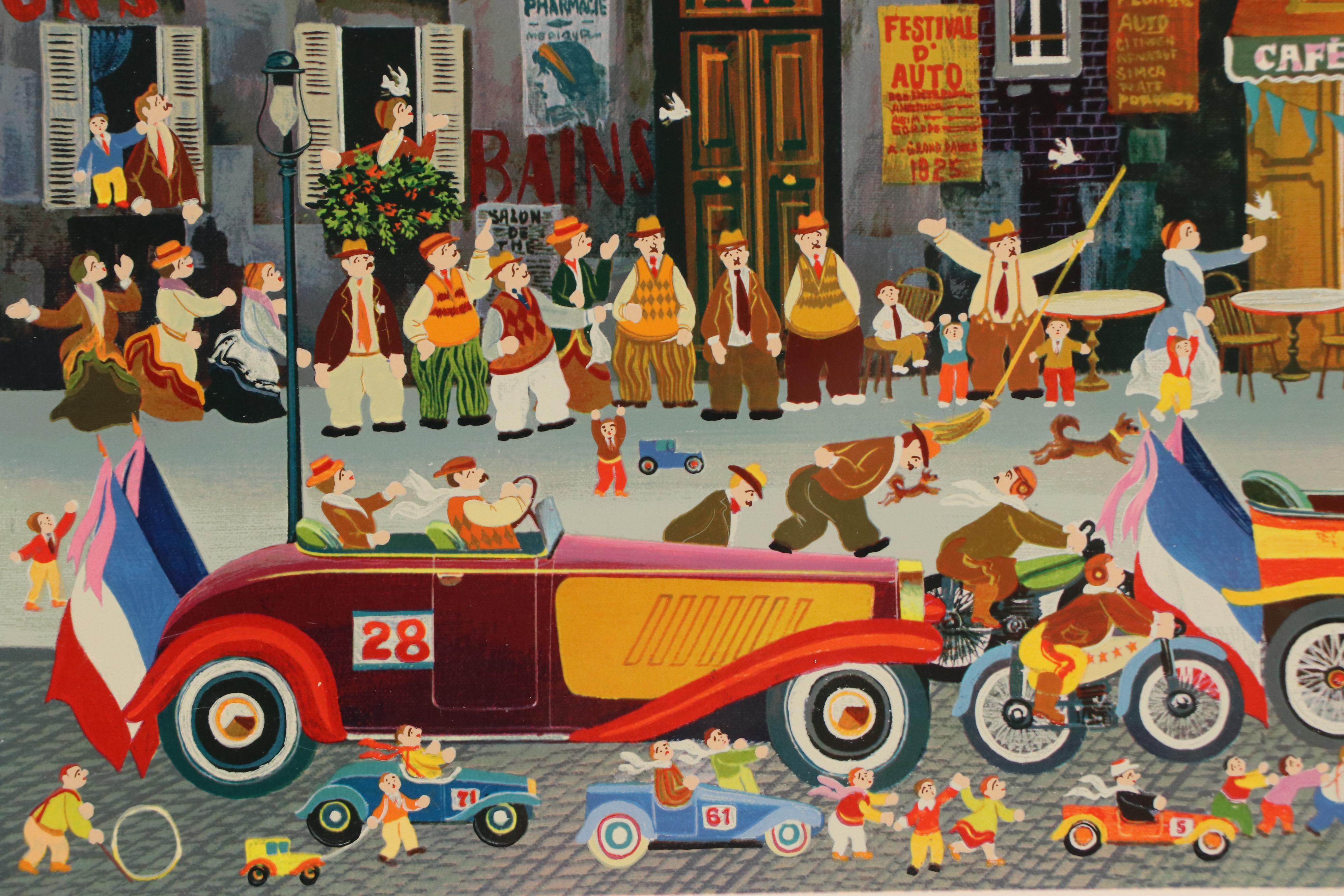 Hiro Yamagata Serigraph "Car Festival"