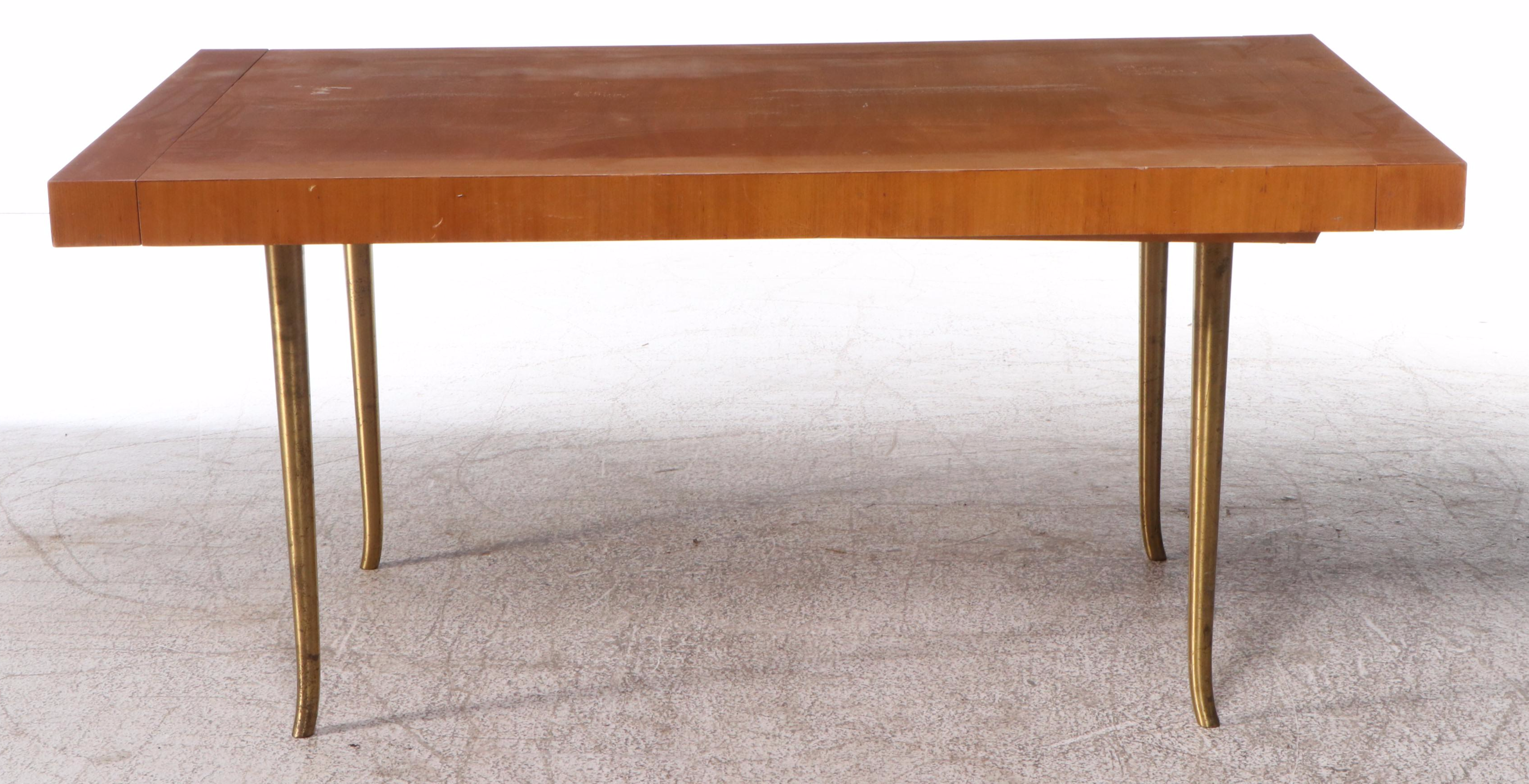 MCM  Robsjohn-Gibbings for Widdicomb Seven-Piece Dining Set w/. "Klismos" Chairs