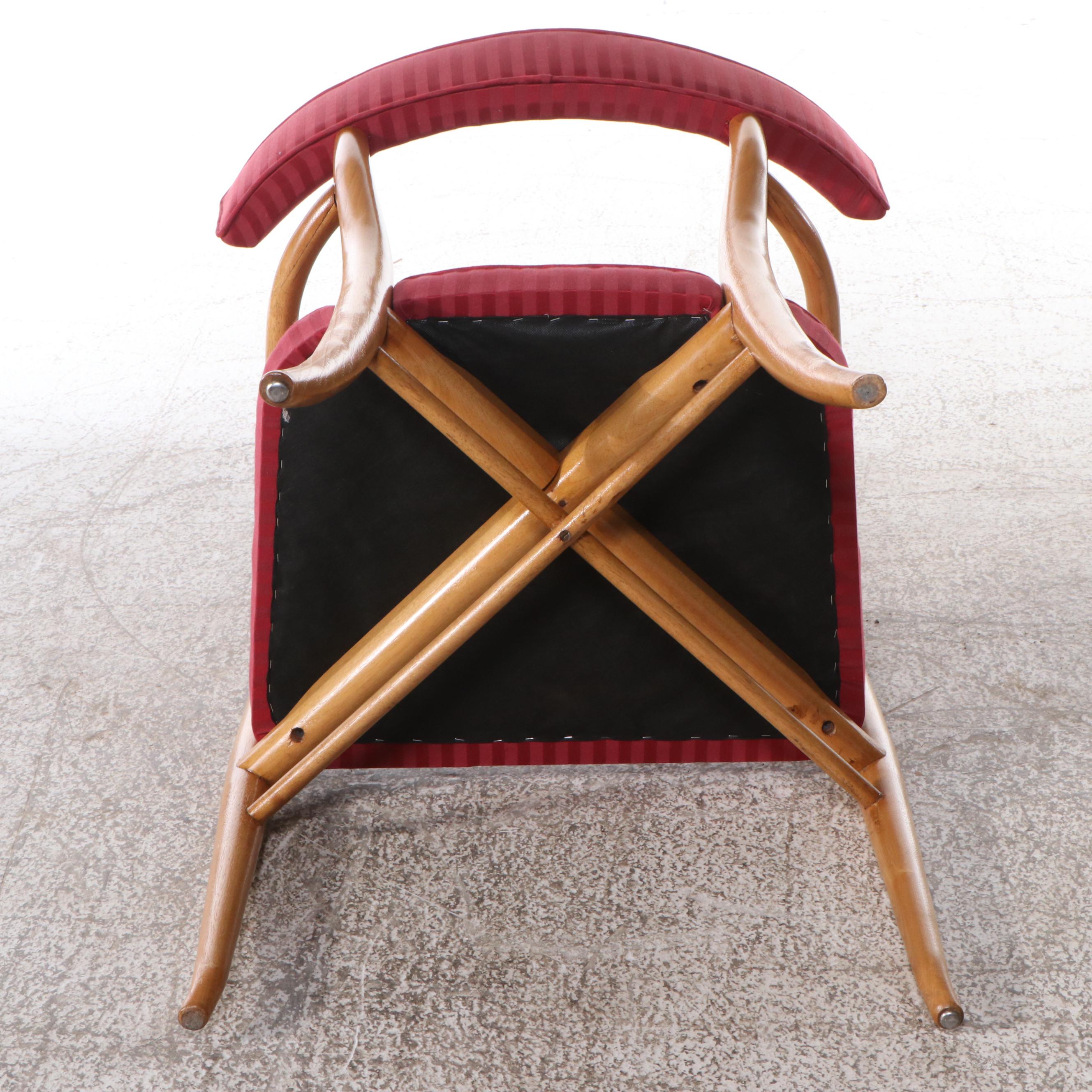 MCM  Robsjohn-Gibbings for Widdicomb Seven-Piece Dining Set w/. "Klismos" Chairs