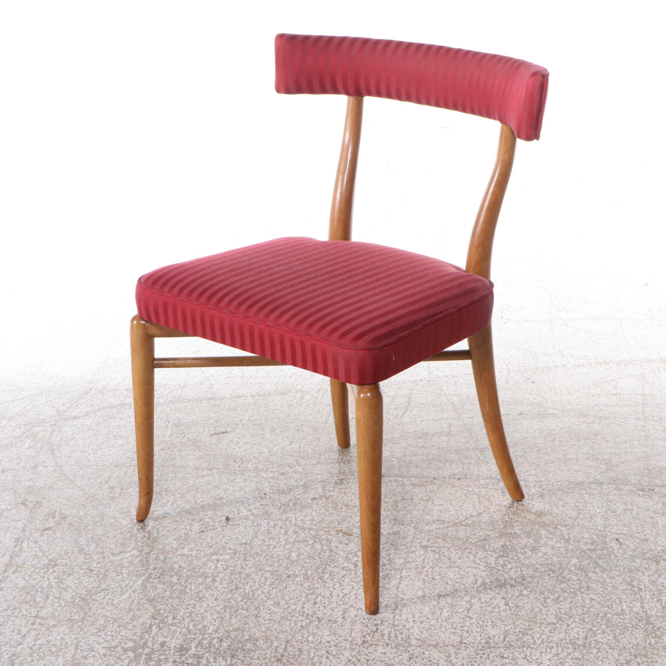 MCM  Robsjohn-Gibbings for Widdicomb Seven-Piece Dining Set w/. "Klismos" Chairs