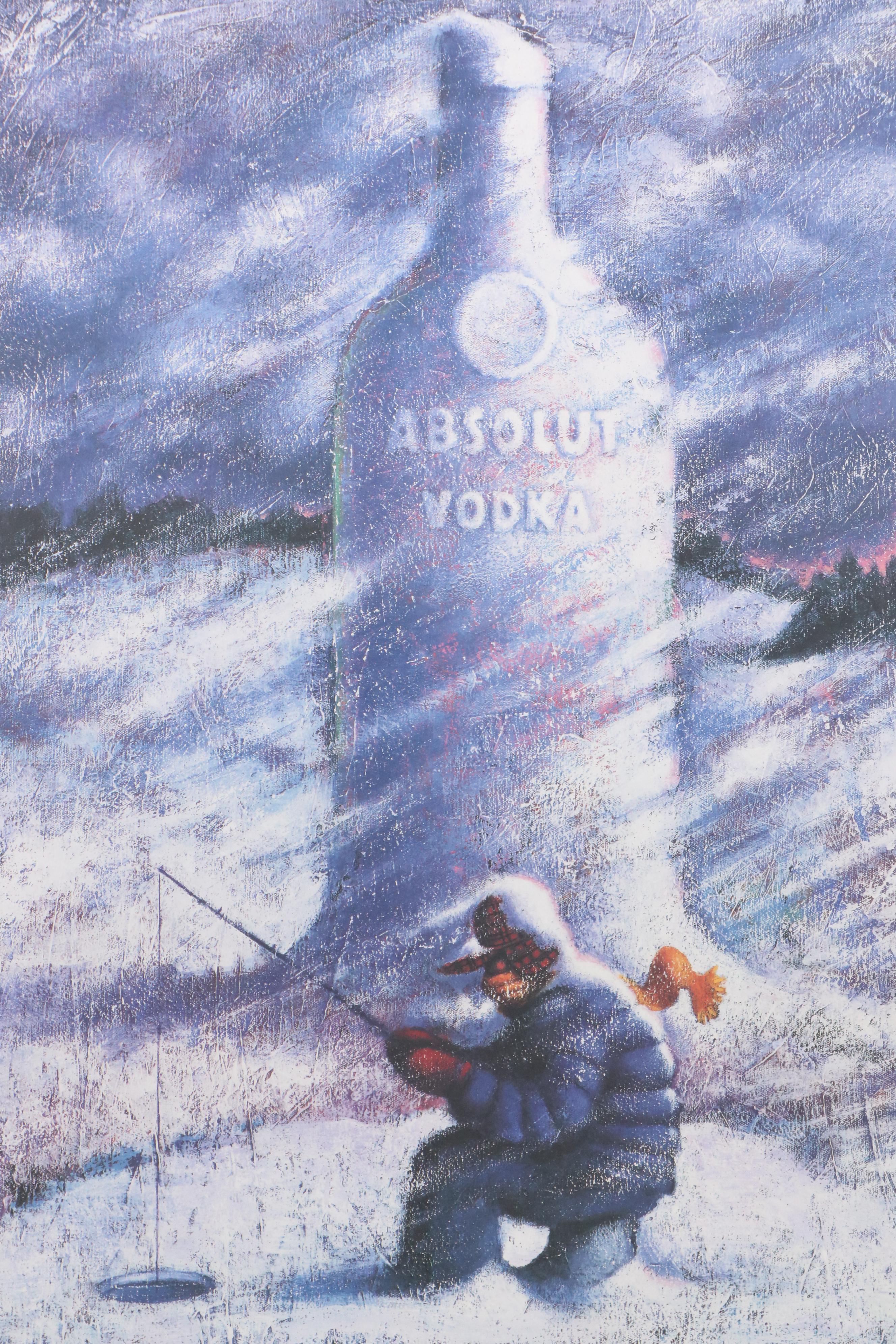 Mike Reed Offset Lithograph for Absolut Vodka Advertisement "Absolut Statehood"