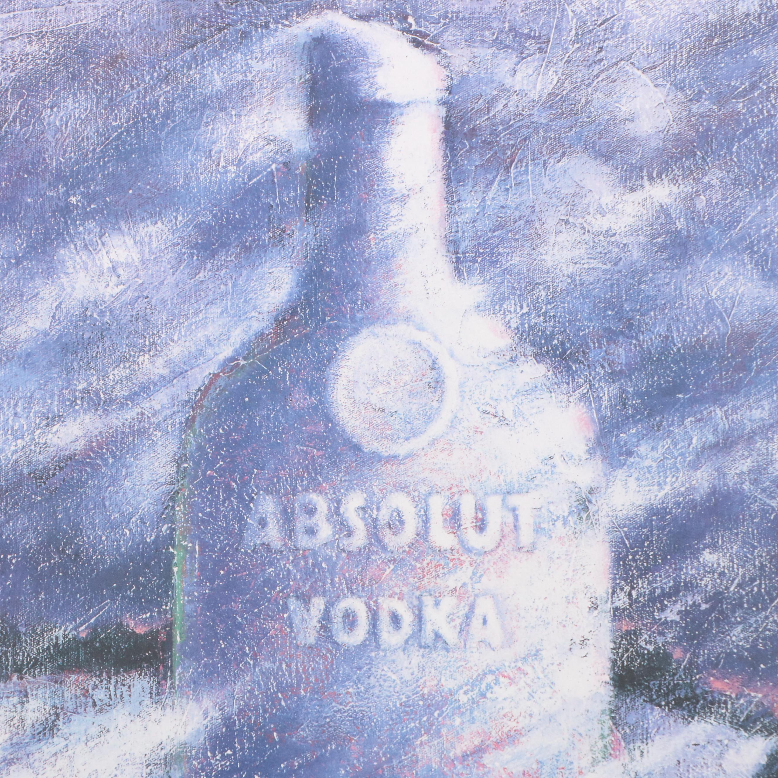 Mike Reed Offset Lithograph for Absolut Vodka Advertisement "Absolut Statehood"