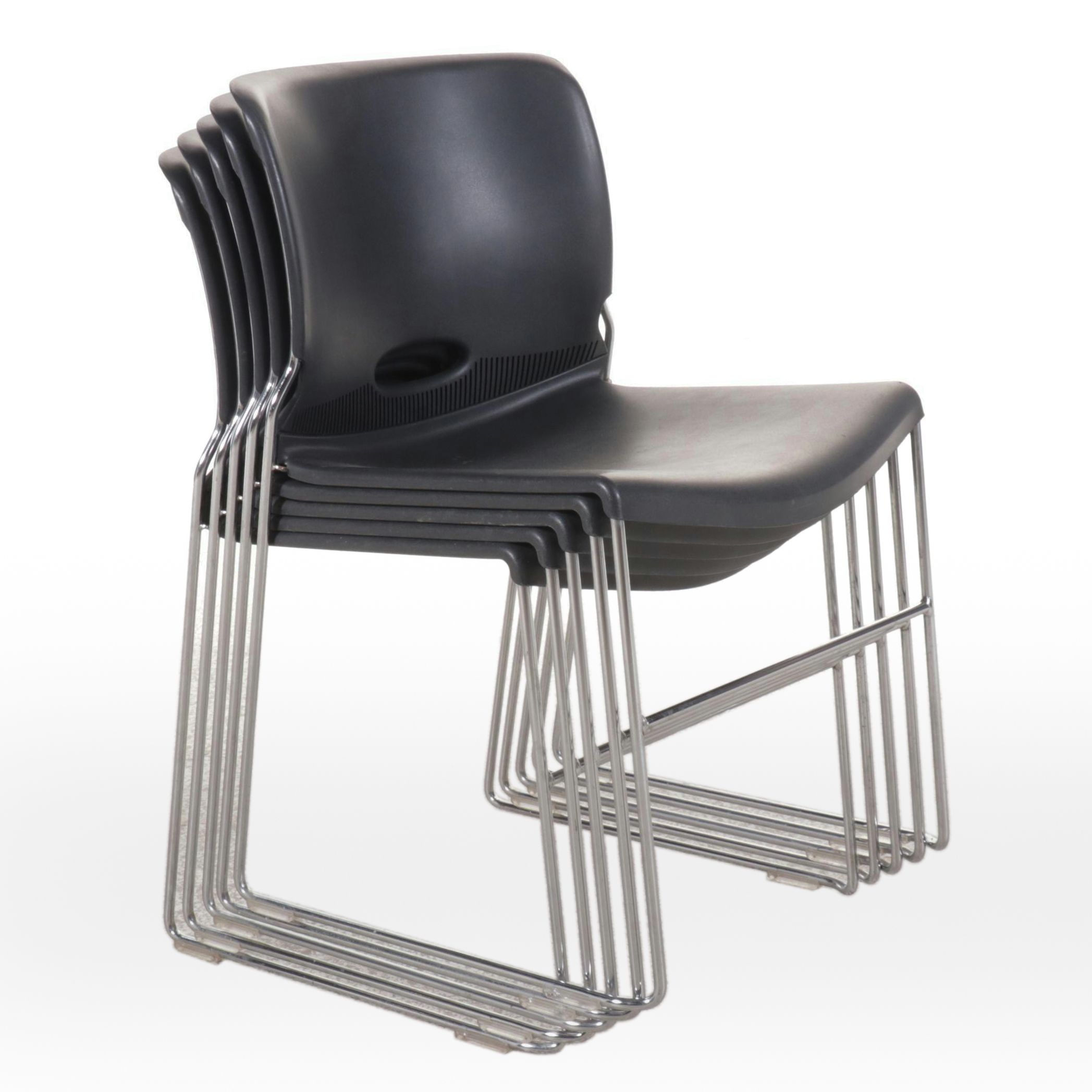 Set of Five HON Olson Stacking Chairs