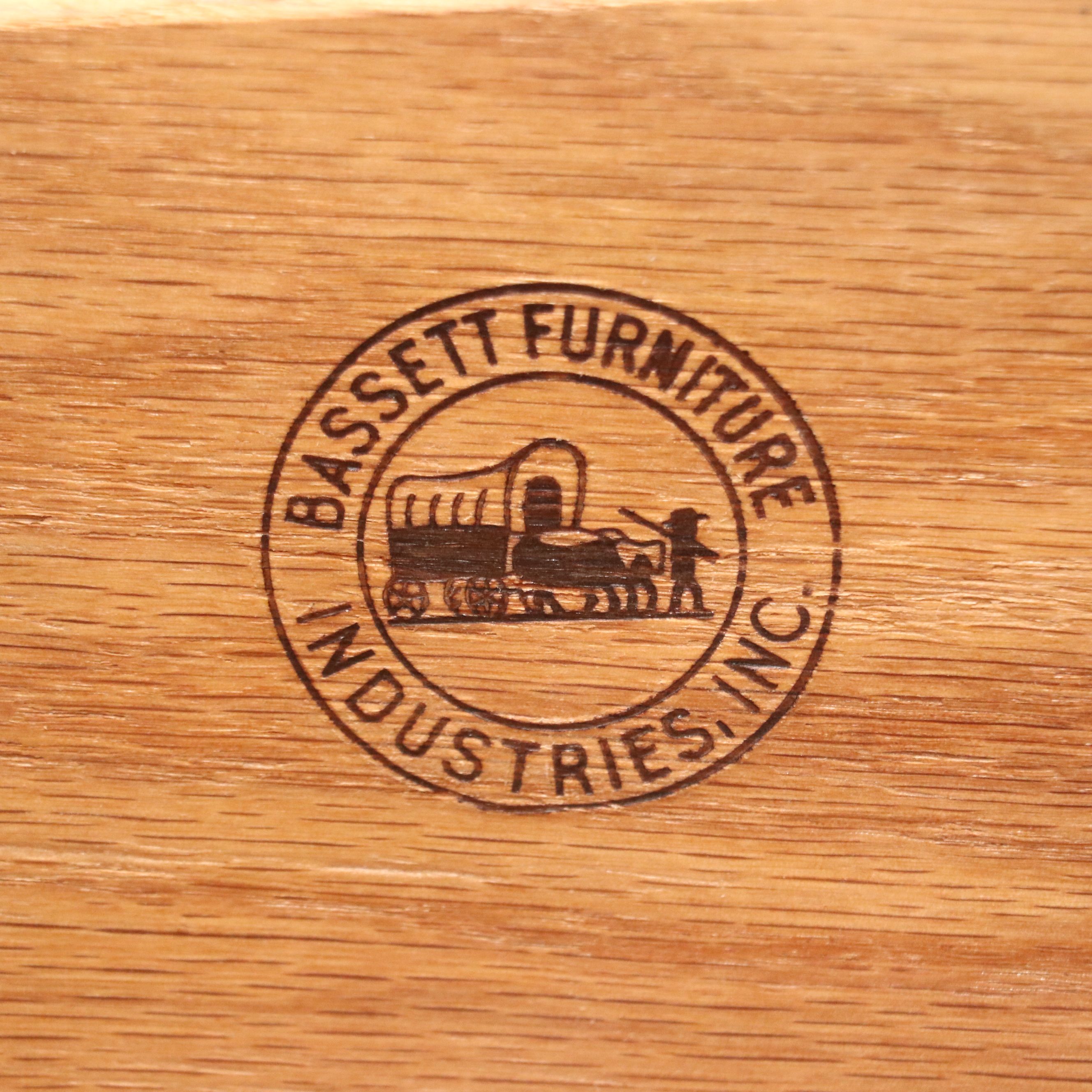 Bassett Furniture Mid Century Modern Style Walnut Chest of Drawers