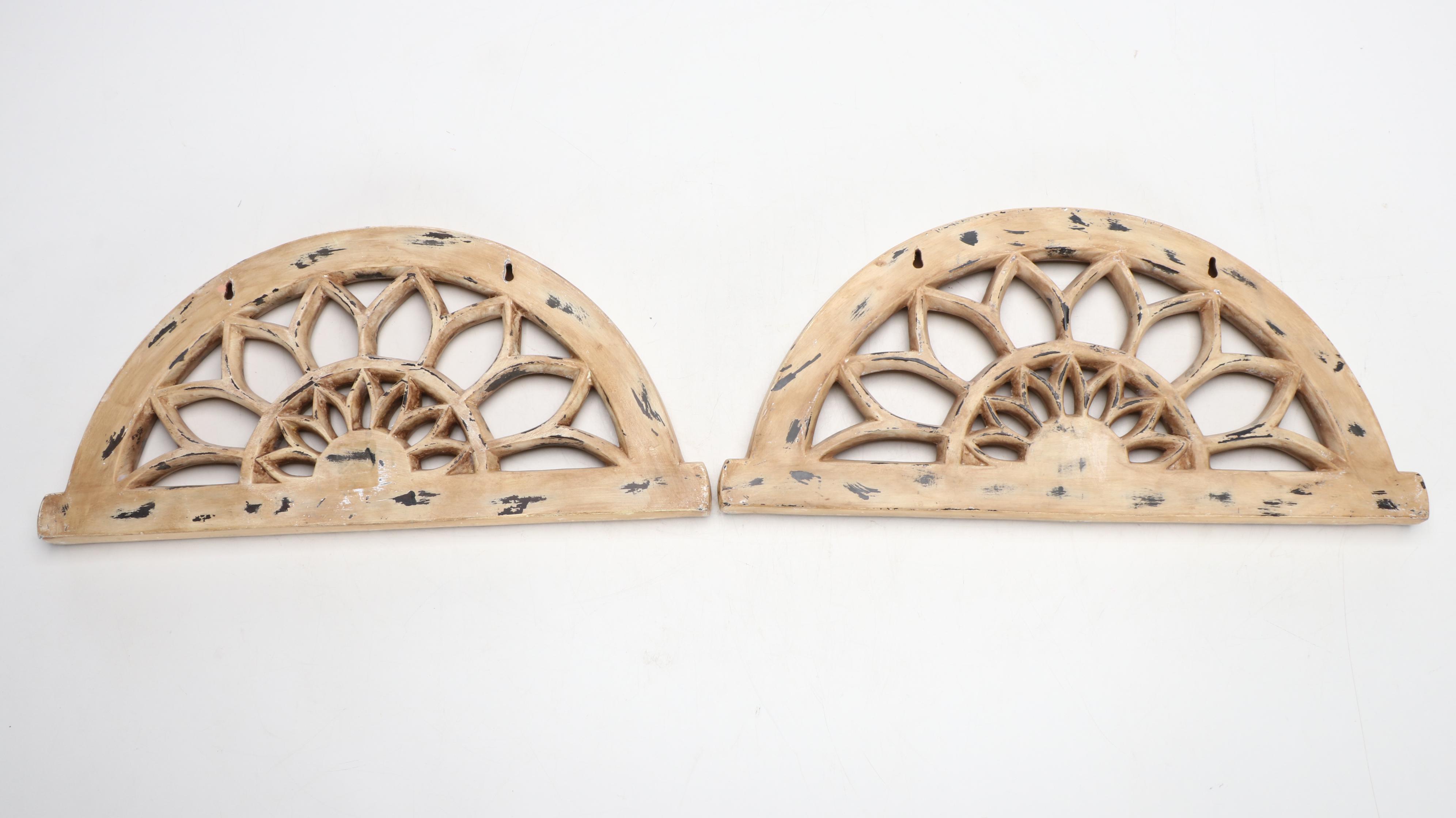 Pair of Architectural Style Arched Wall Accents