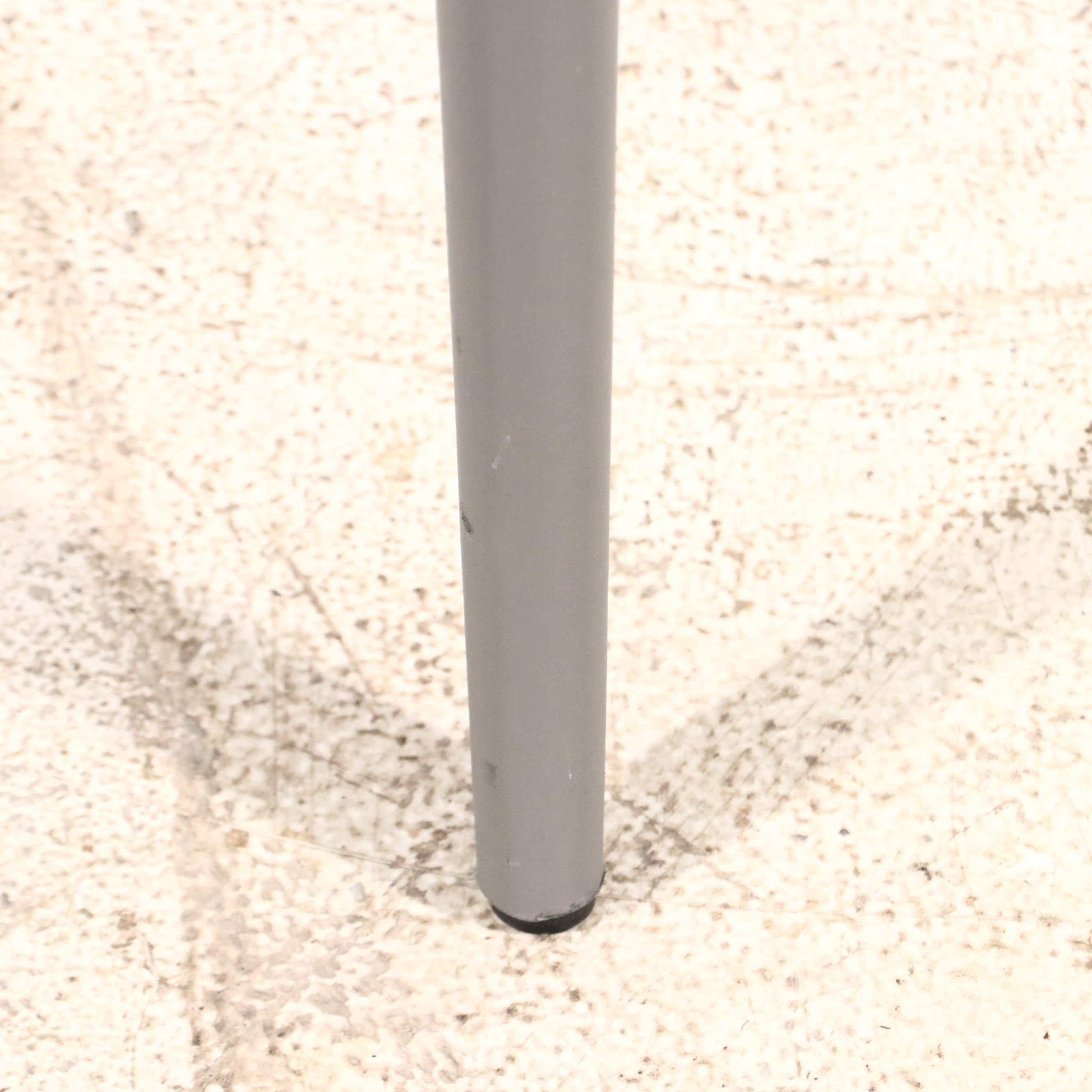 Set of Four Euro Style Inc. Modern Grey Faux Leather Barstools