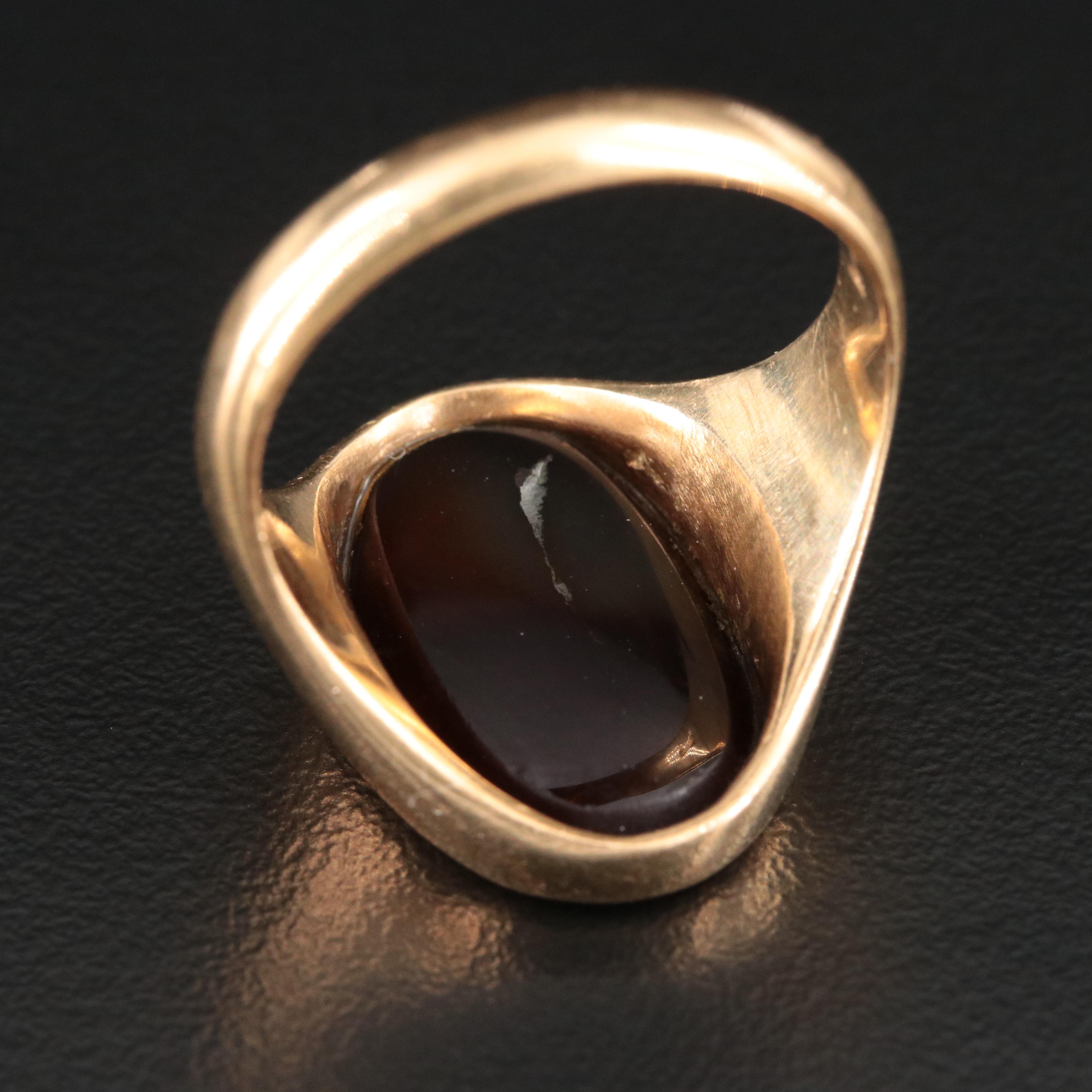Vintage Sard Intaglio Ring