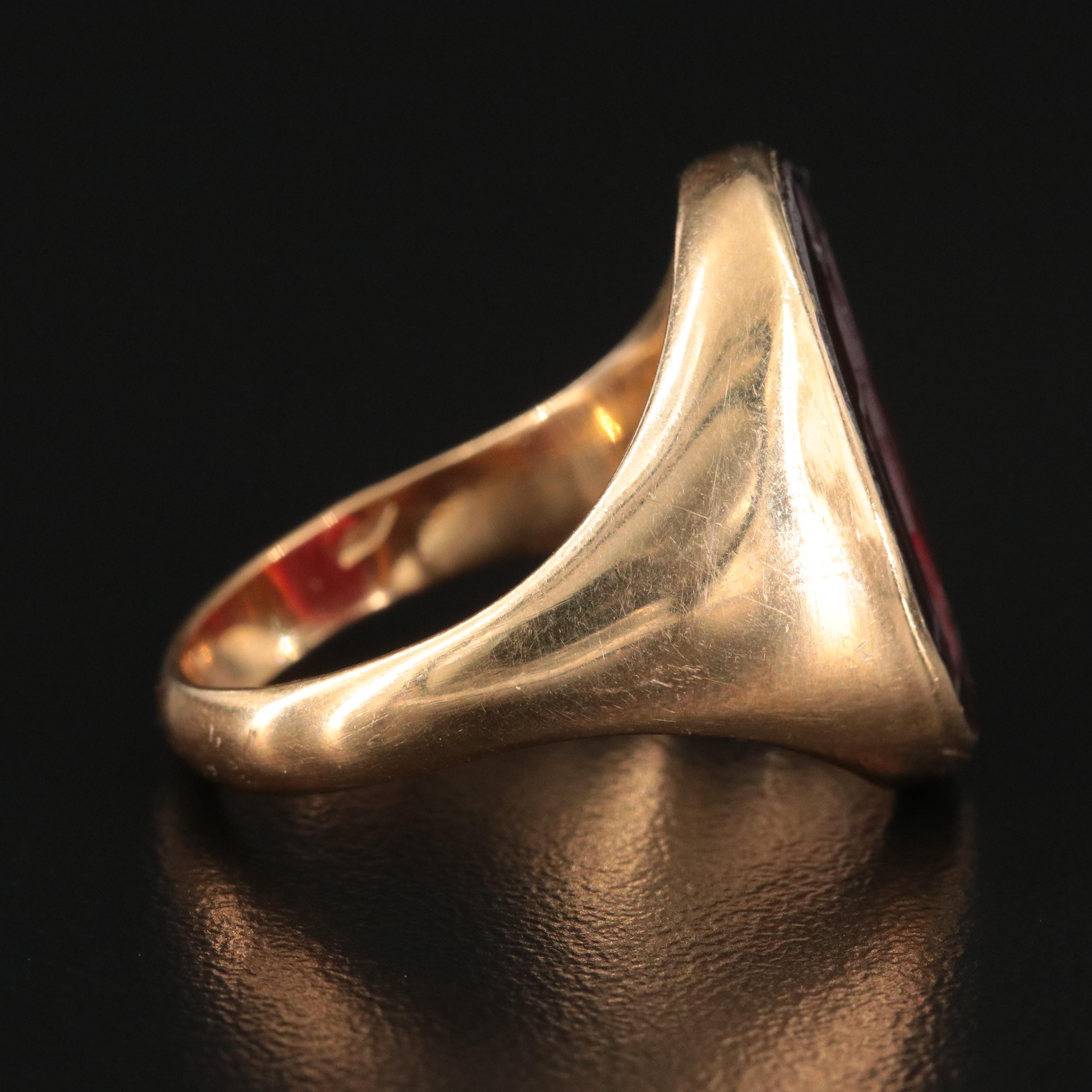 Vintage Sard Intaglio Ring