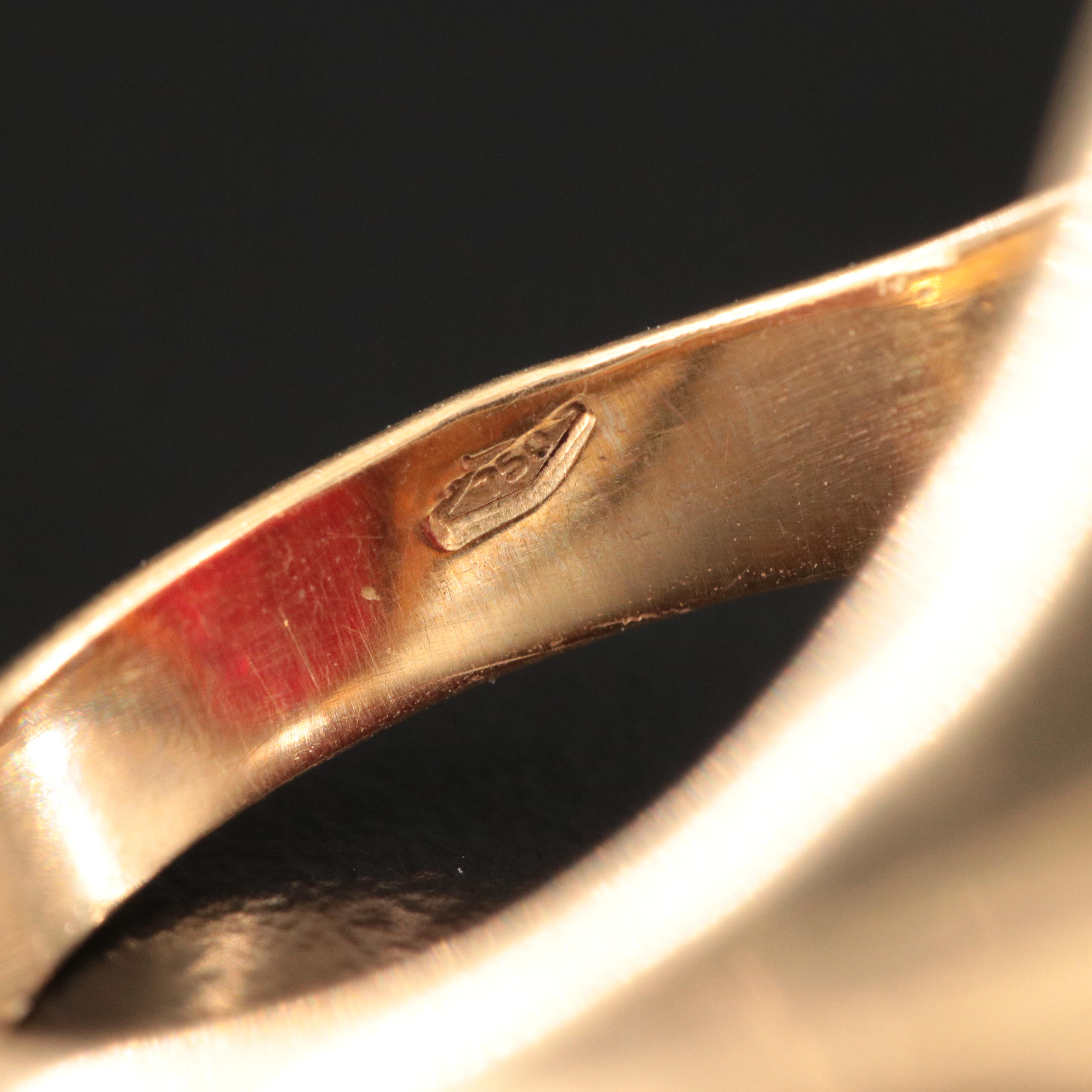 Vintage Sard Intaglio Ring