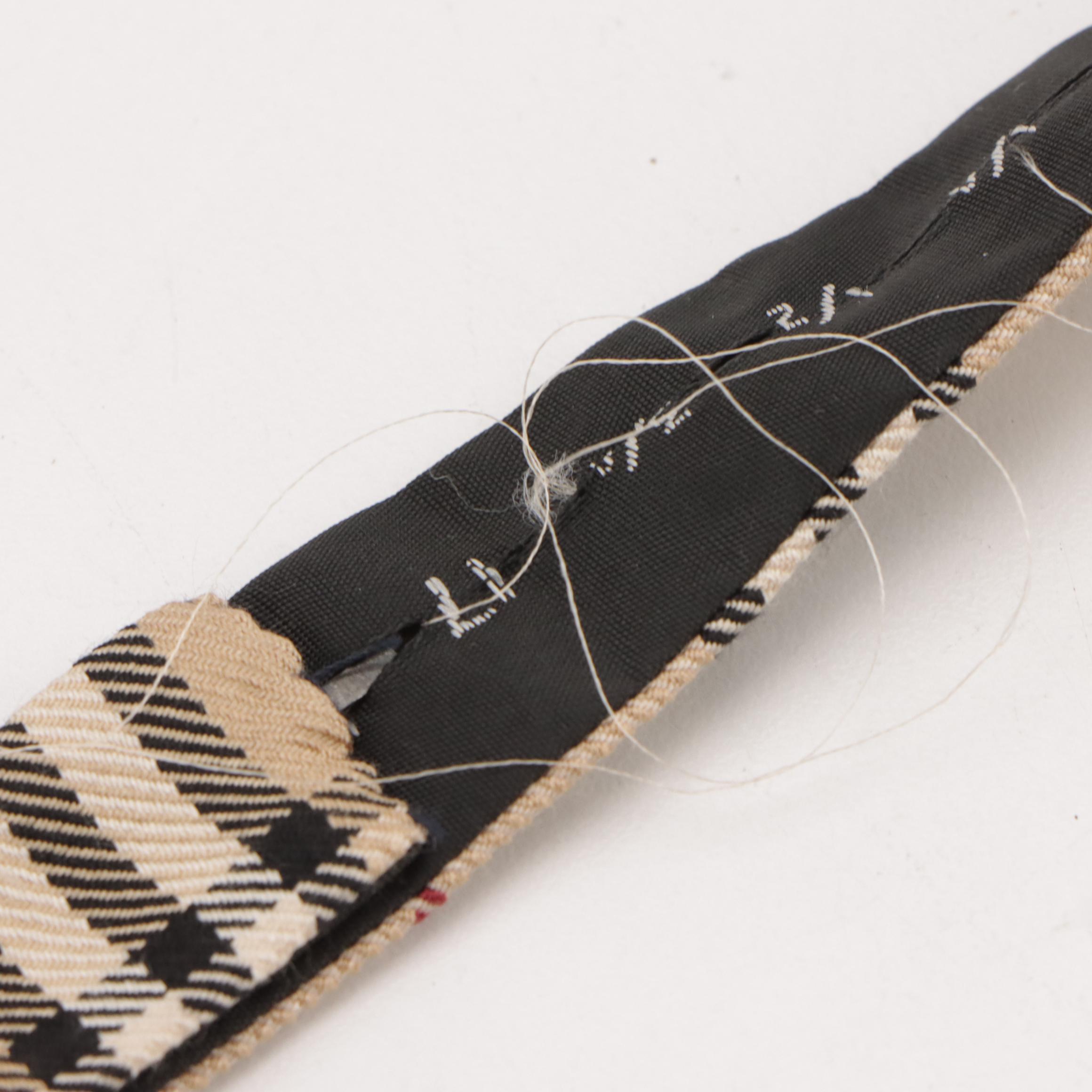 Men's Burberry Silk Nova Check Pre-Tied Bow Tie and Cummerbund with Box