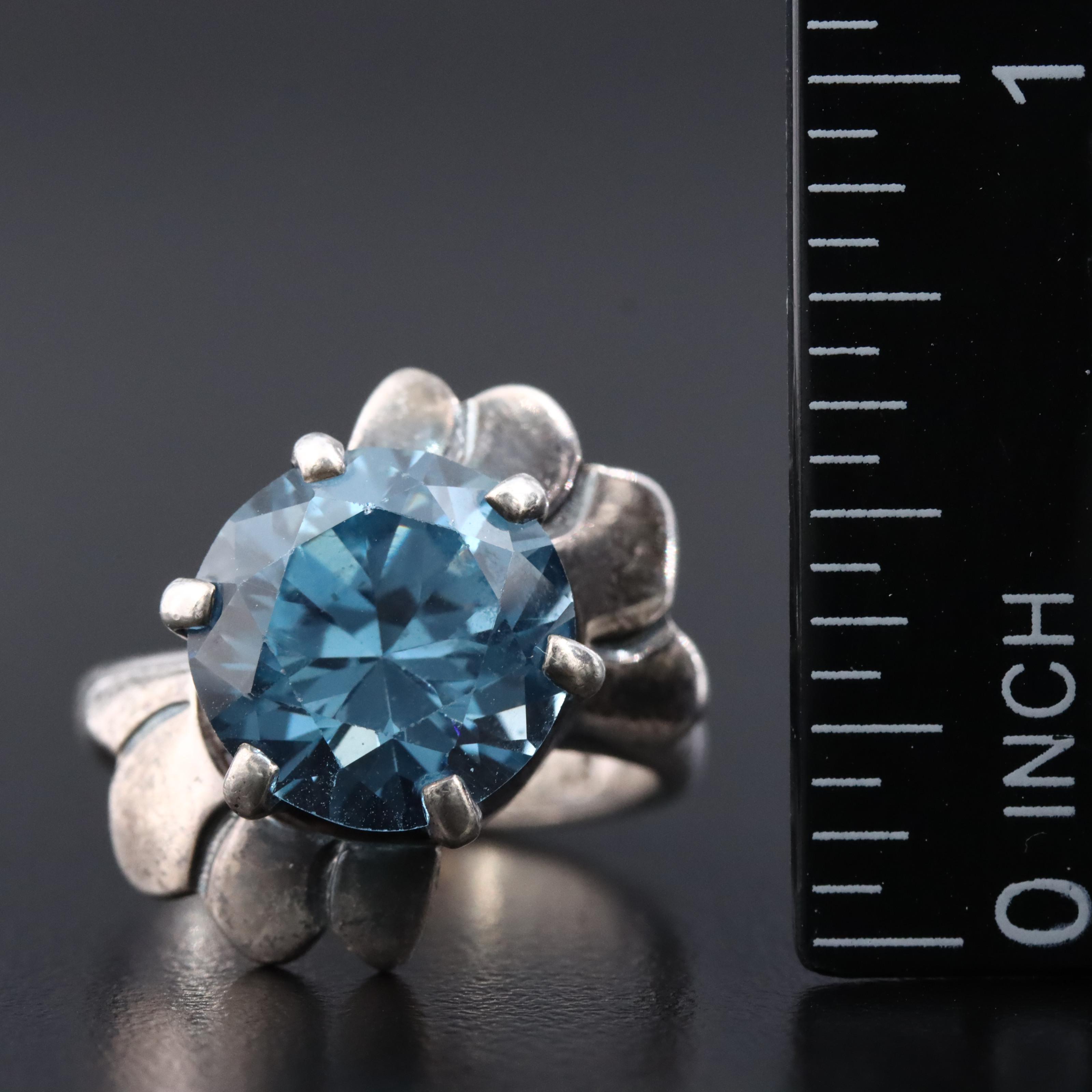 Sterling Spinel Ring