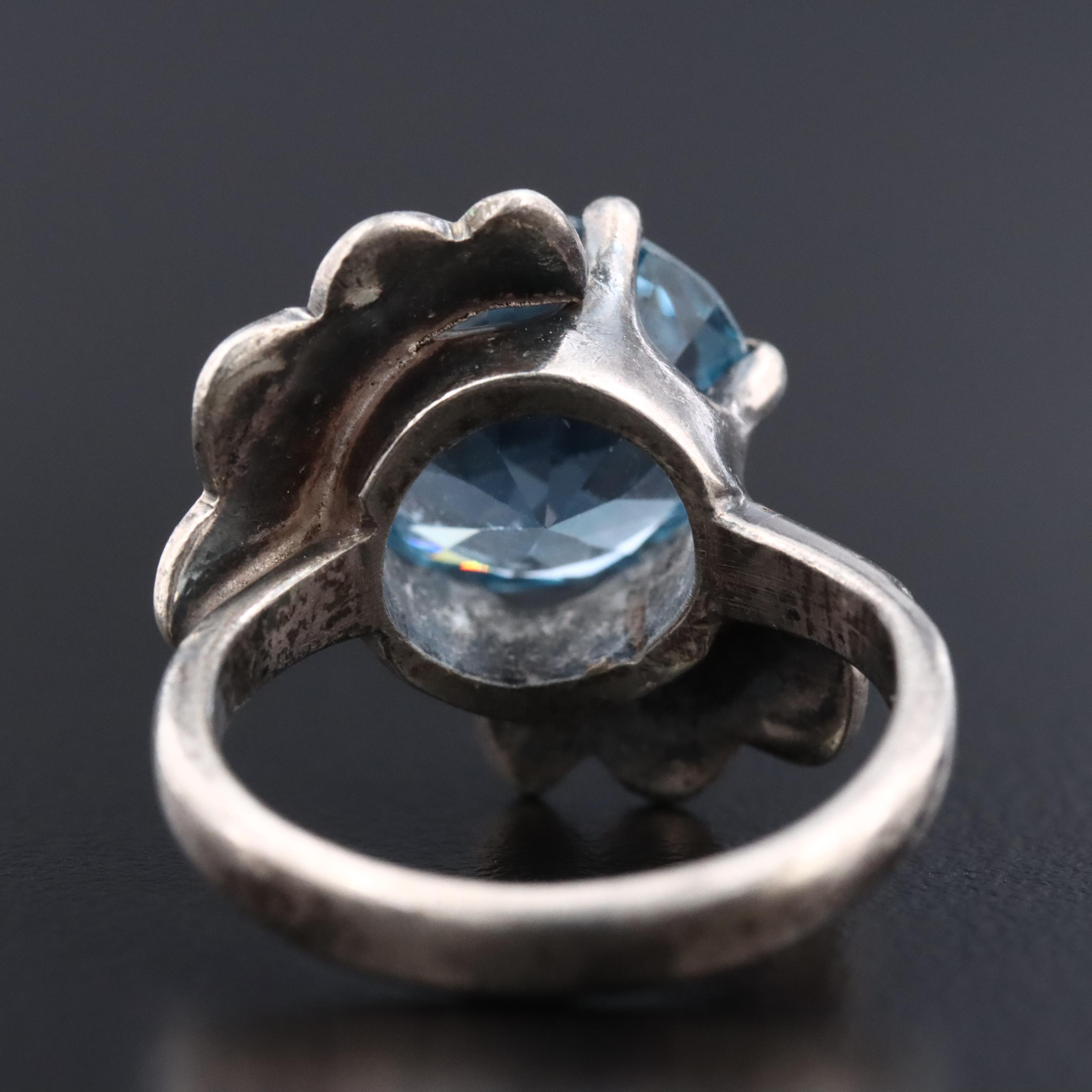 Sterling Spinel Ring