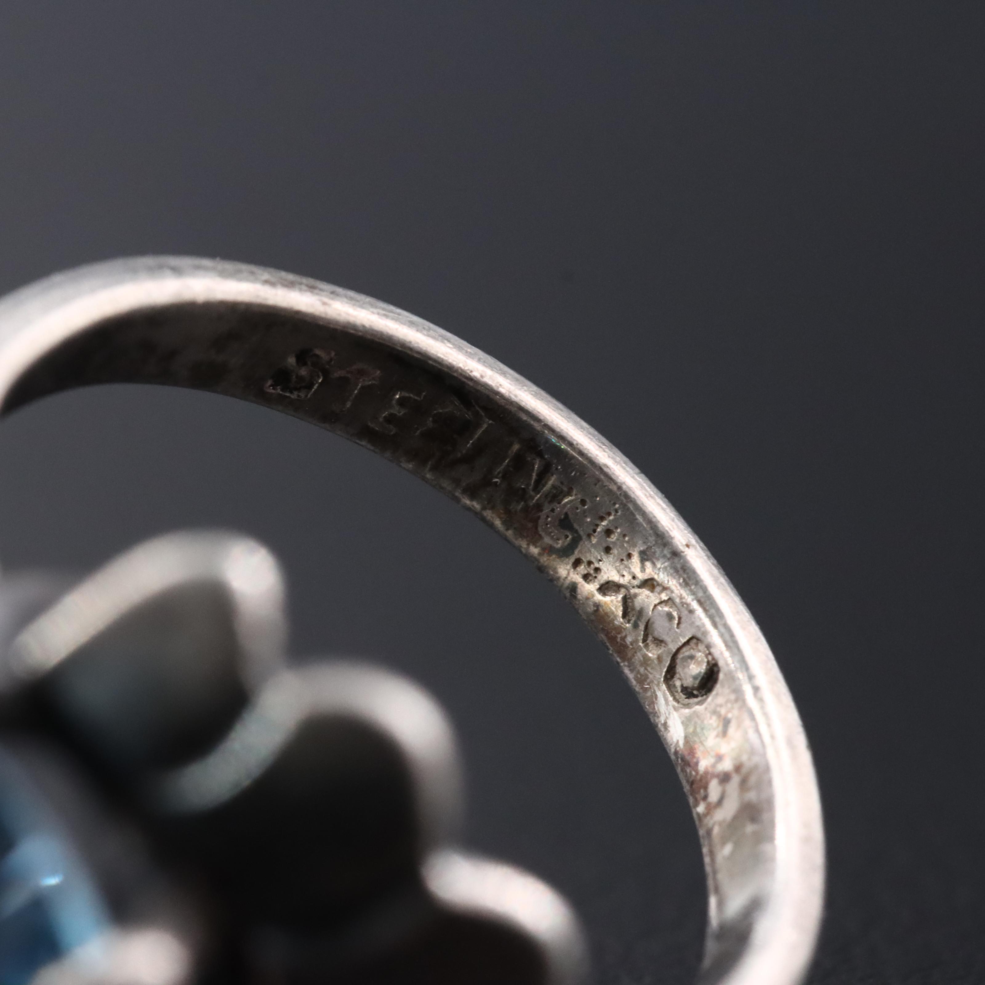 Sterling Spinel Ring