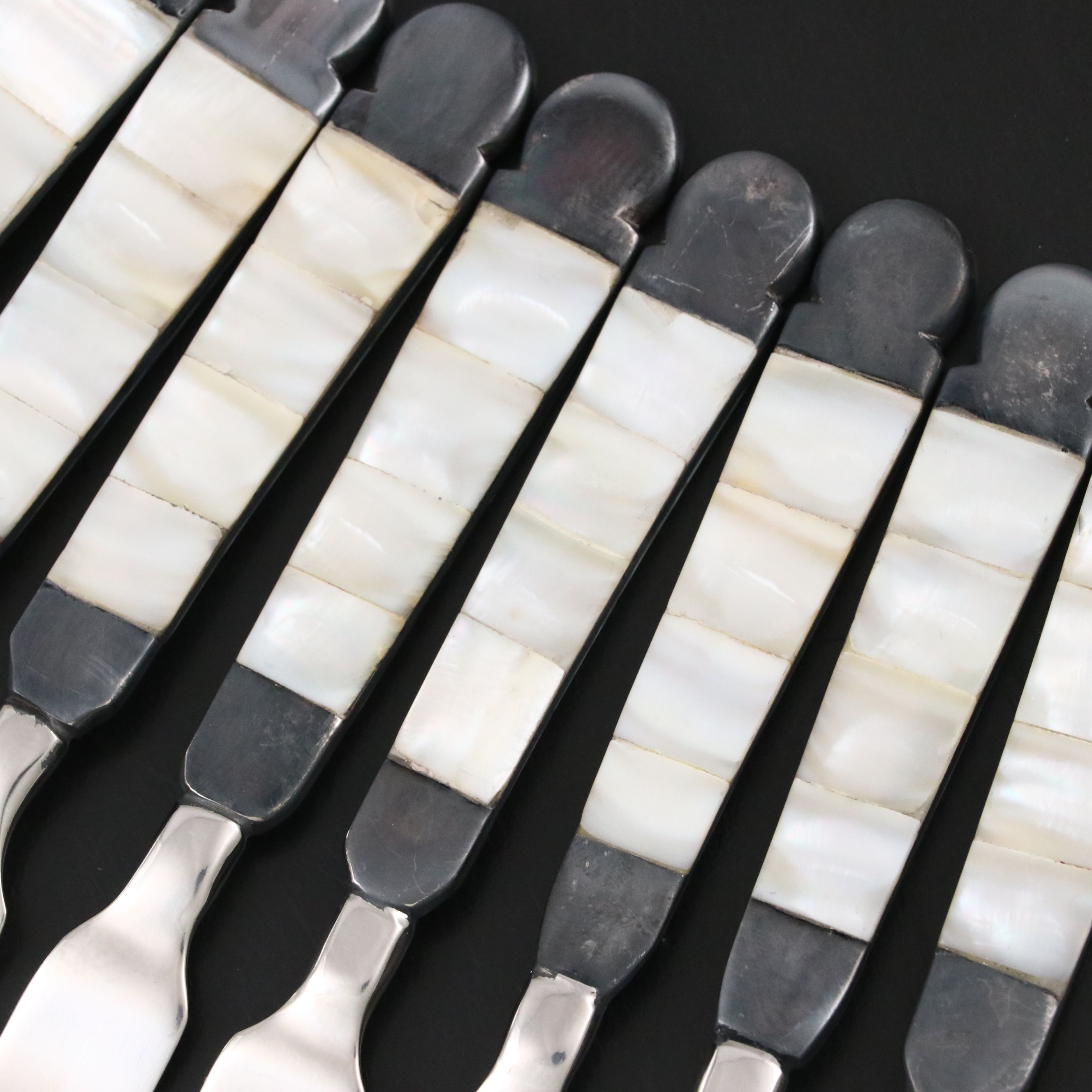 Towle Silver Plate and Mother-of-Pearl Handled Pickle/Olive Forks