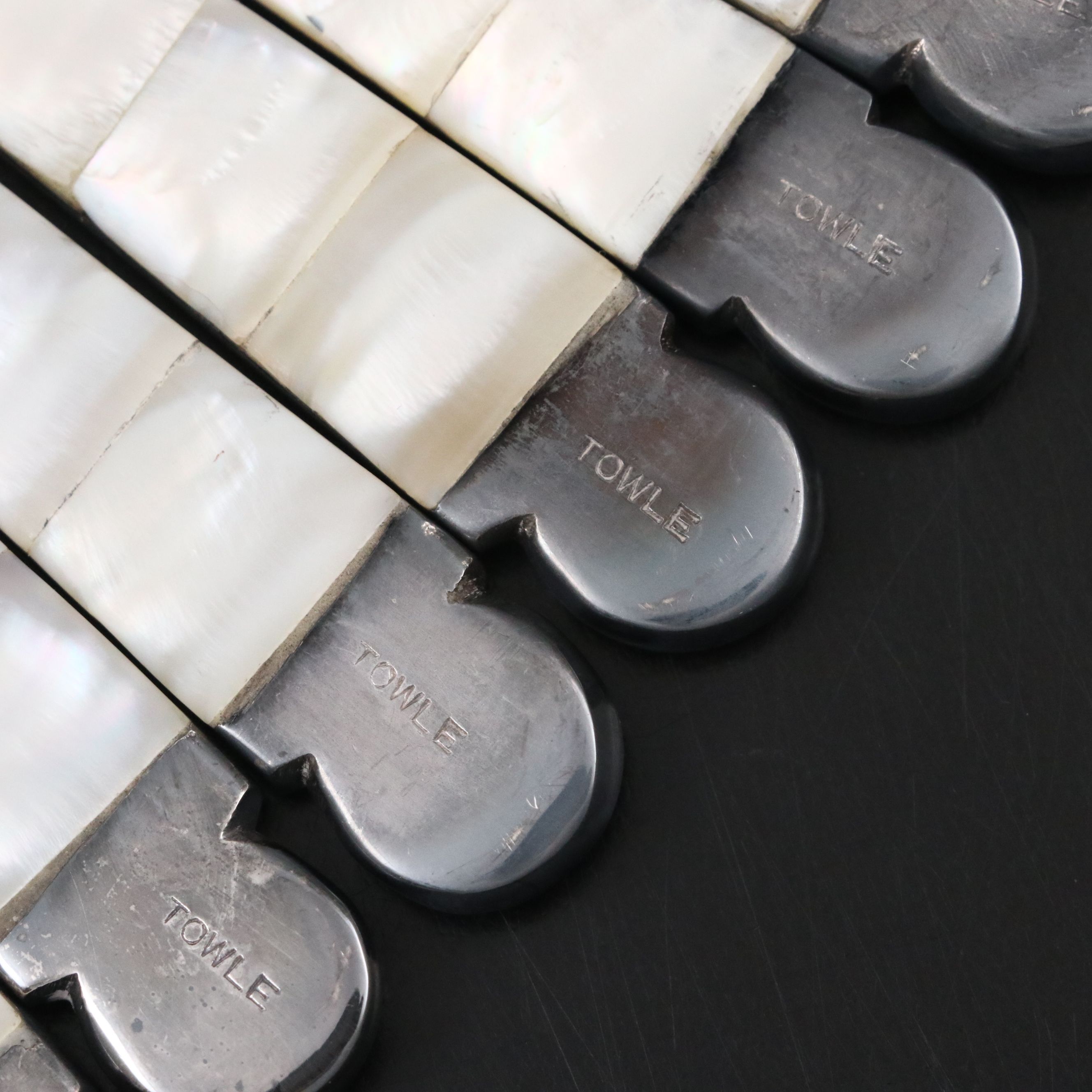 Towle Silver Plate and Mother-of-Pearl Handled Pickle/Olive Forks