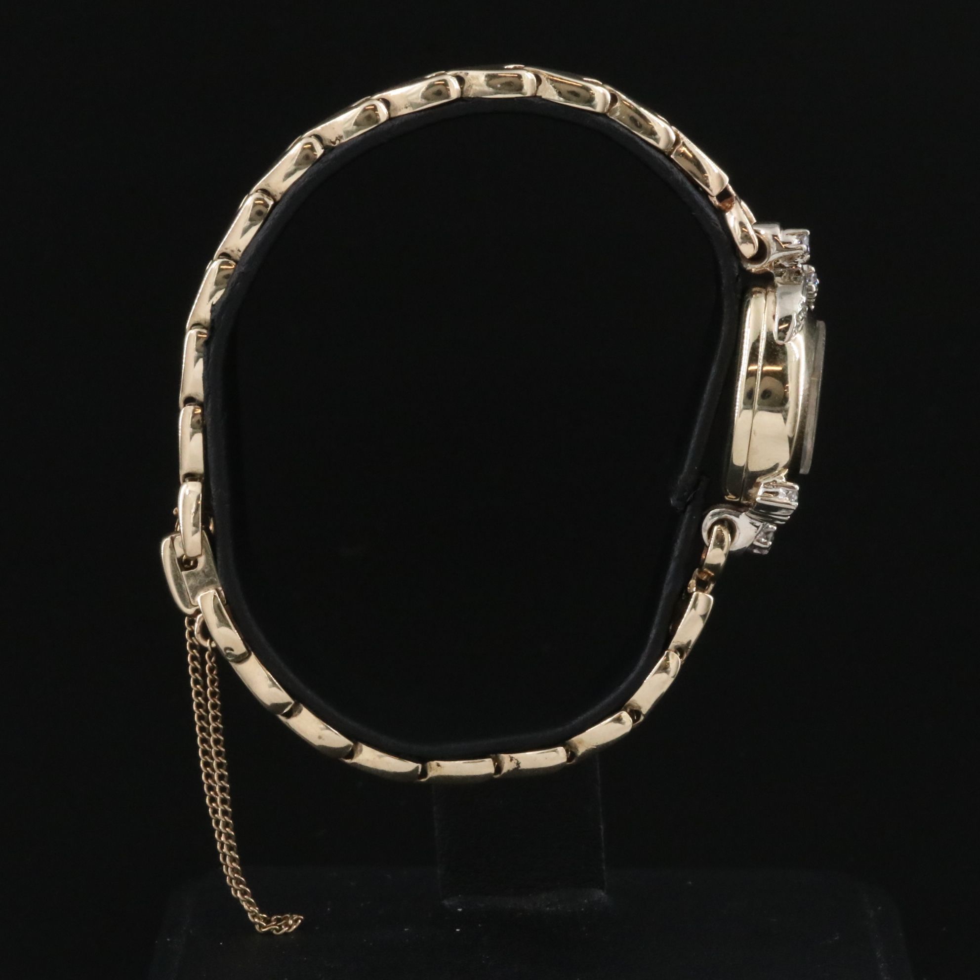 Hamilton 14K Gold & Diamond Vintage Watch